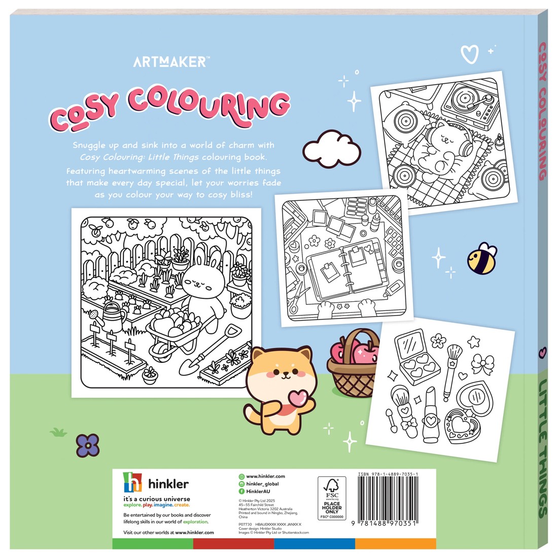 4 Art Maker Cosy Colouring: Little Things​ - Book, 4 of 4