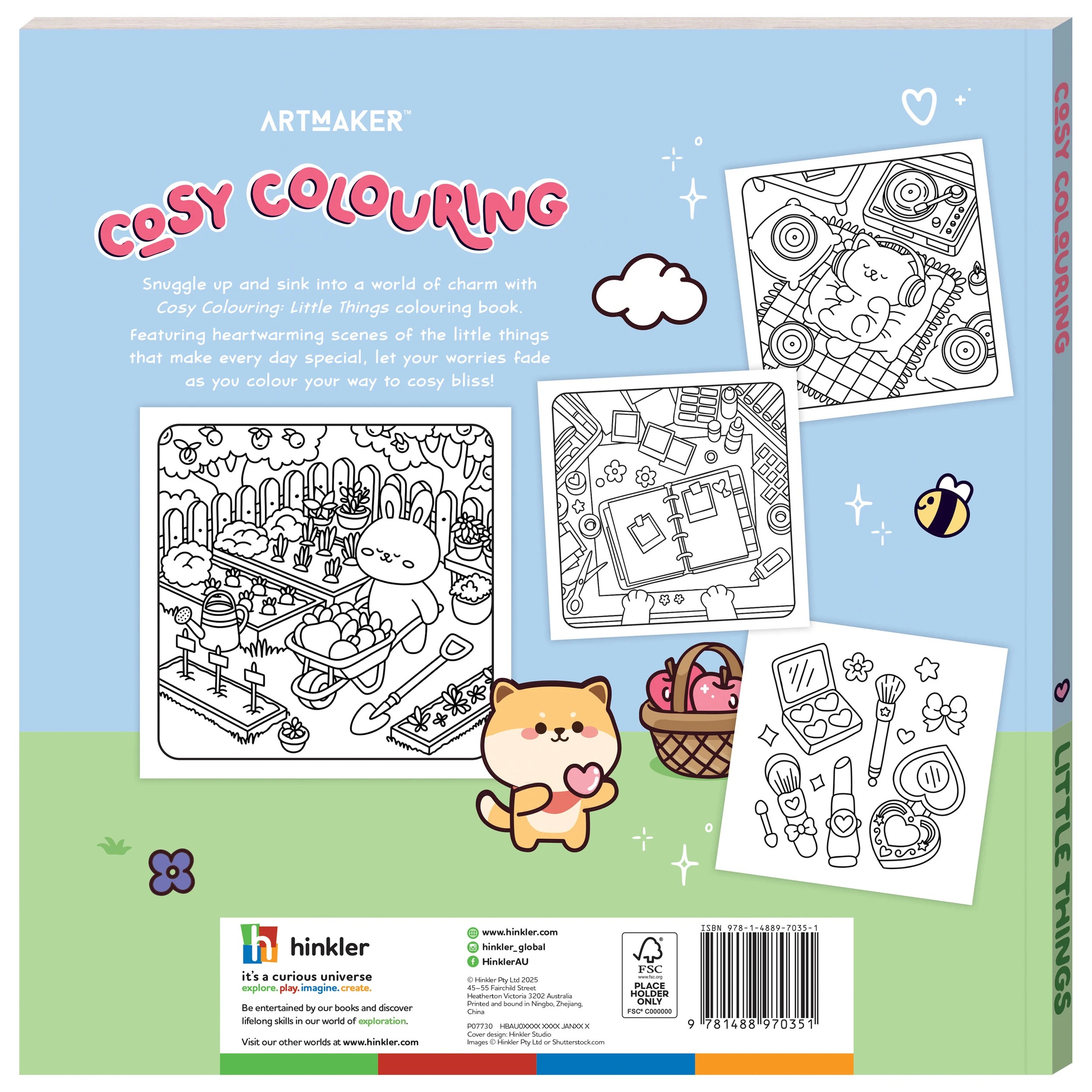 4 Art Maker Cosy Colouring: Little Things​ - Book, 4 of 4