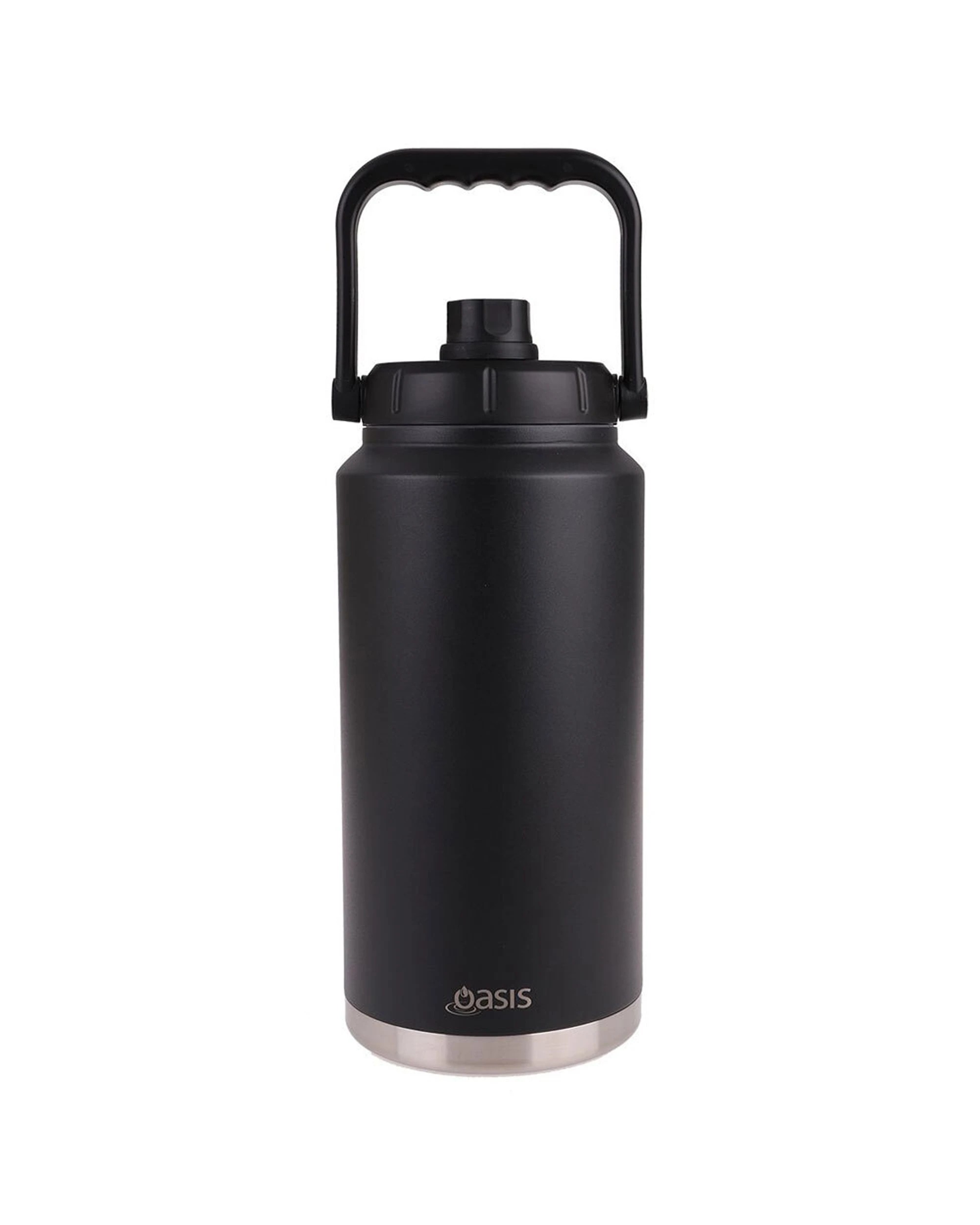 1 Oasis 3.8l Insulated Mini Jug Stainless Steel Water Bottle W/ Carry Handle Black - Black, 1 of 3