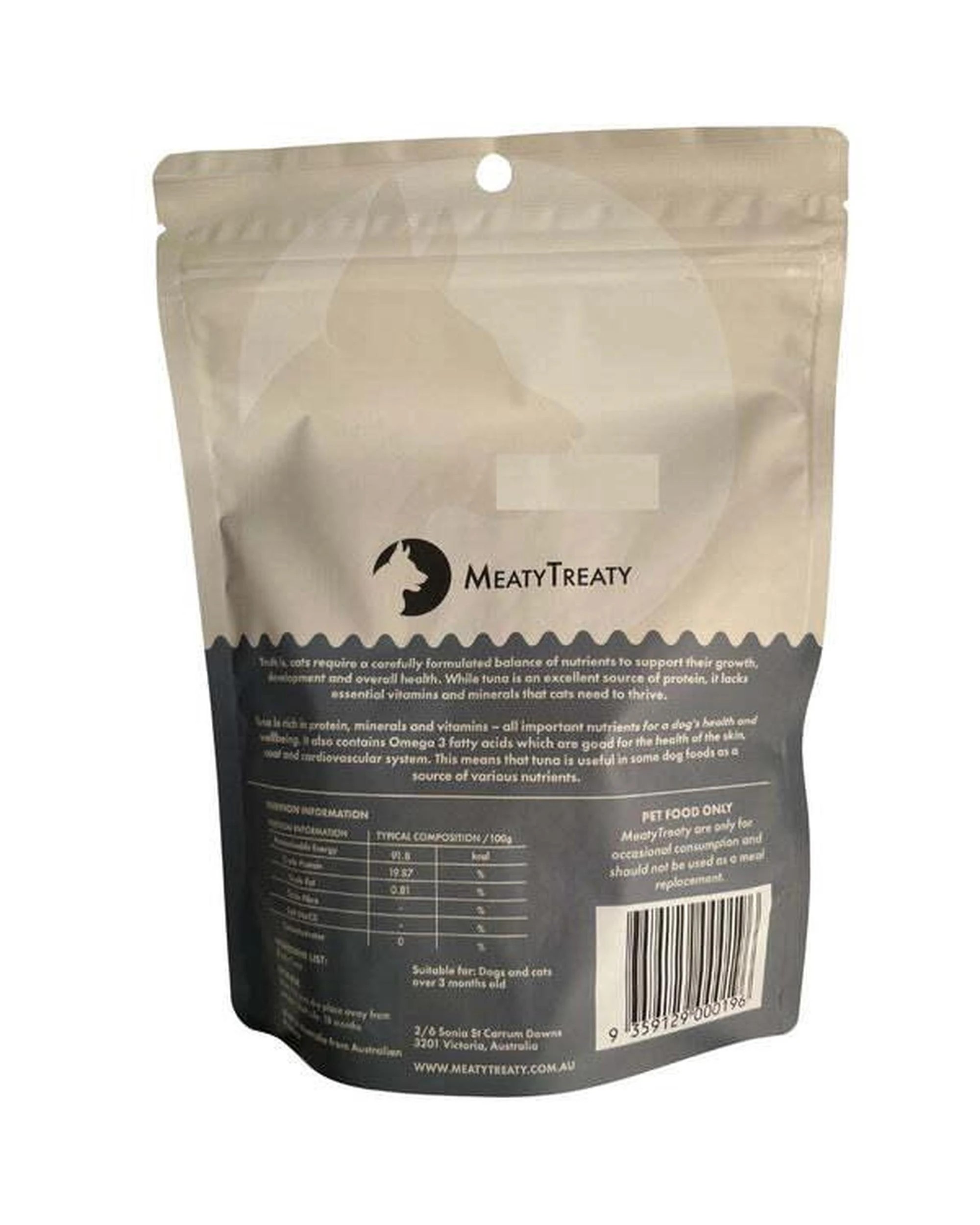 2 Meaty Treaty Premium Freeze Dried Cats & Dogs Treat Bluefin Tuna 80g, 2 of 2