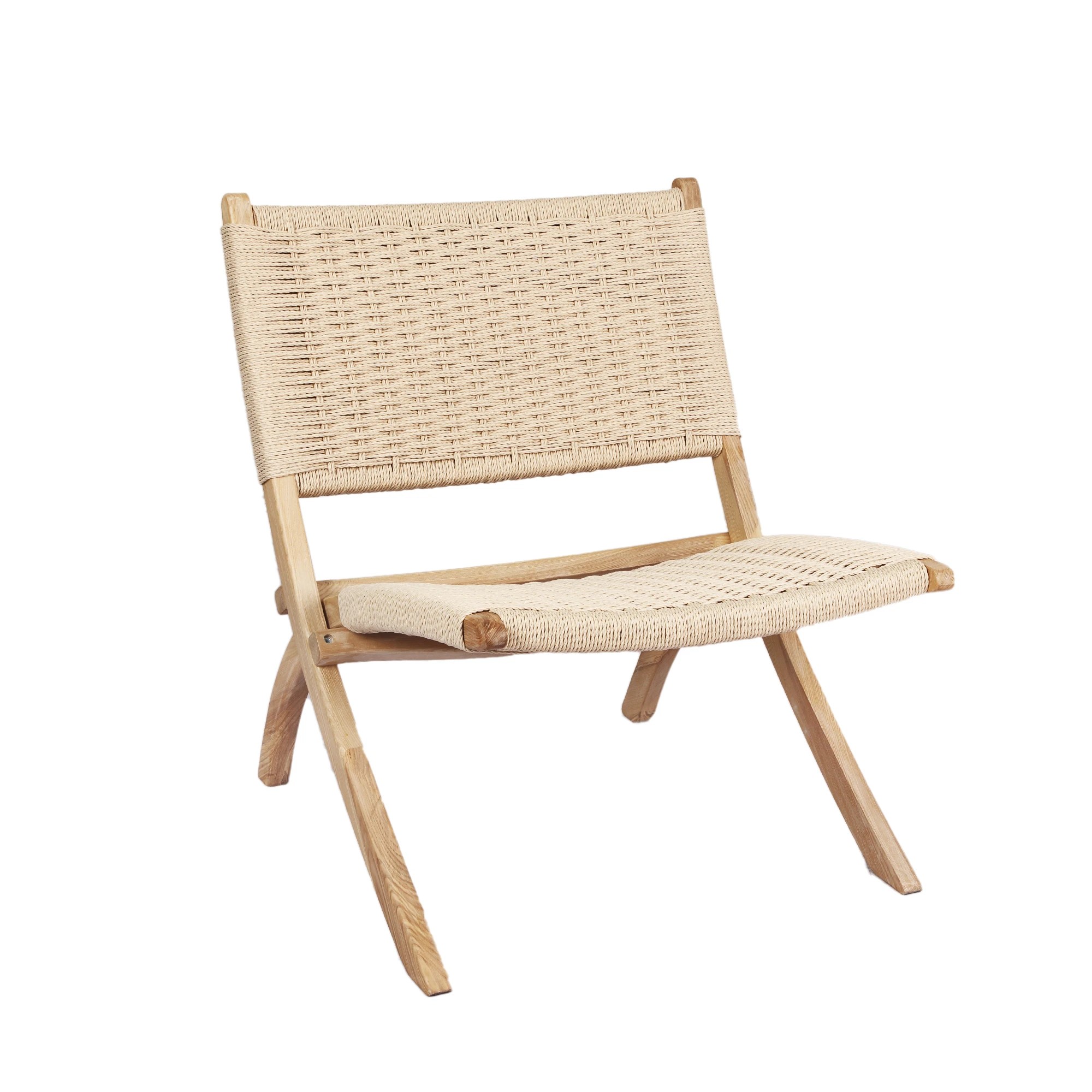 1 Levede Foldable Rattan Accent Chair - Natural, 1 of 6
