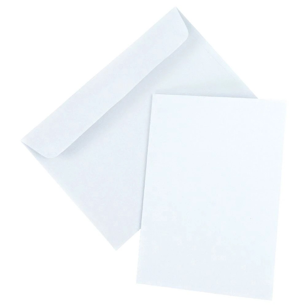 2 Quill A6 Cards and Envelopes Linen White 15 Pack, 2 of 5