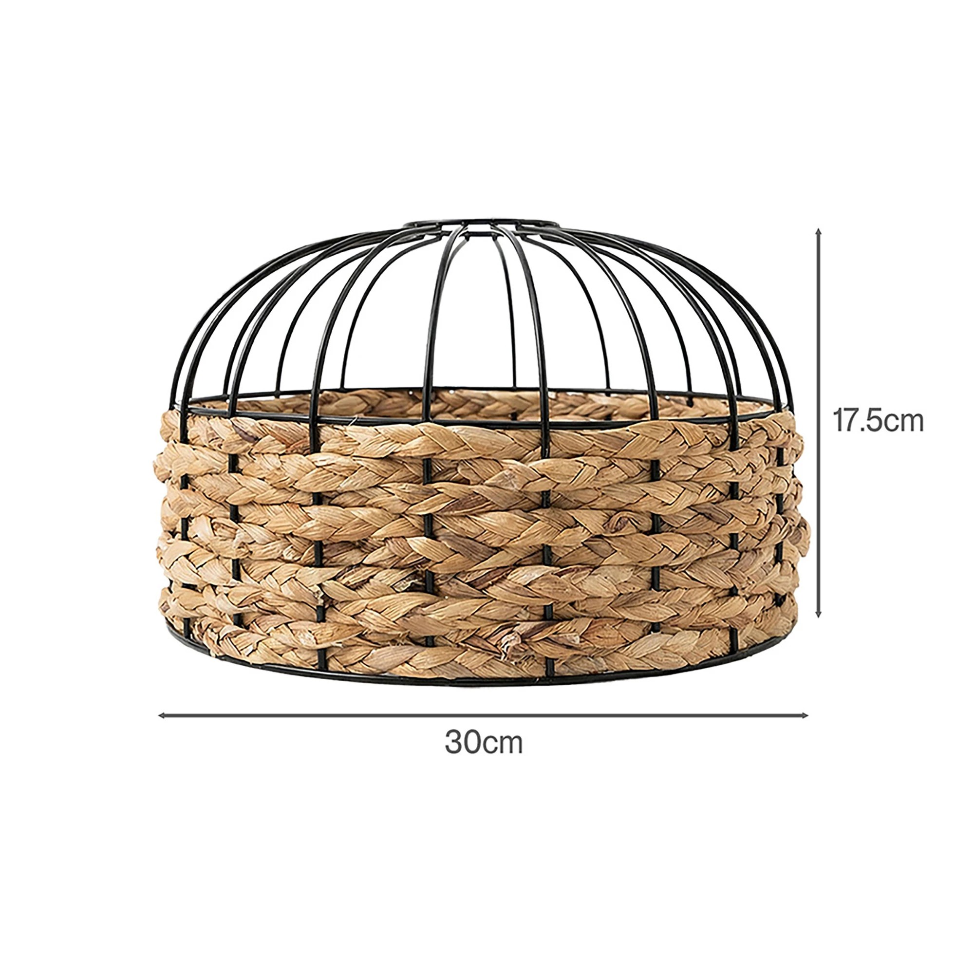 2 Emitto Ceiling Light Shade Vintage Lamp Shade Light Cover Ceiling Pendant Home - Black, 2 of 5