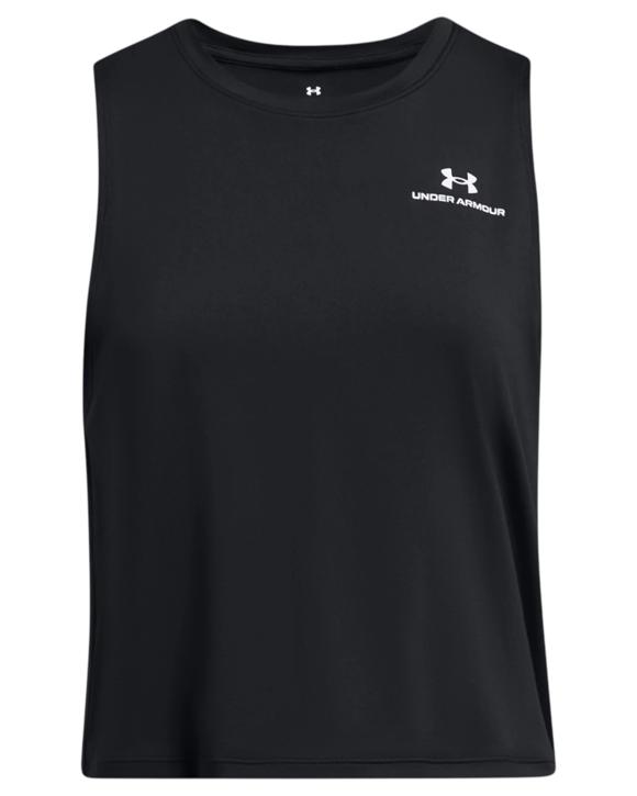 Under Armour Womens Vanish Energy Crop Tank Black Singlet