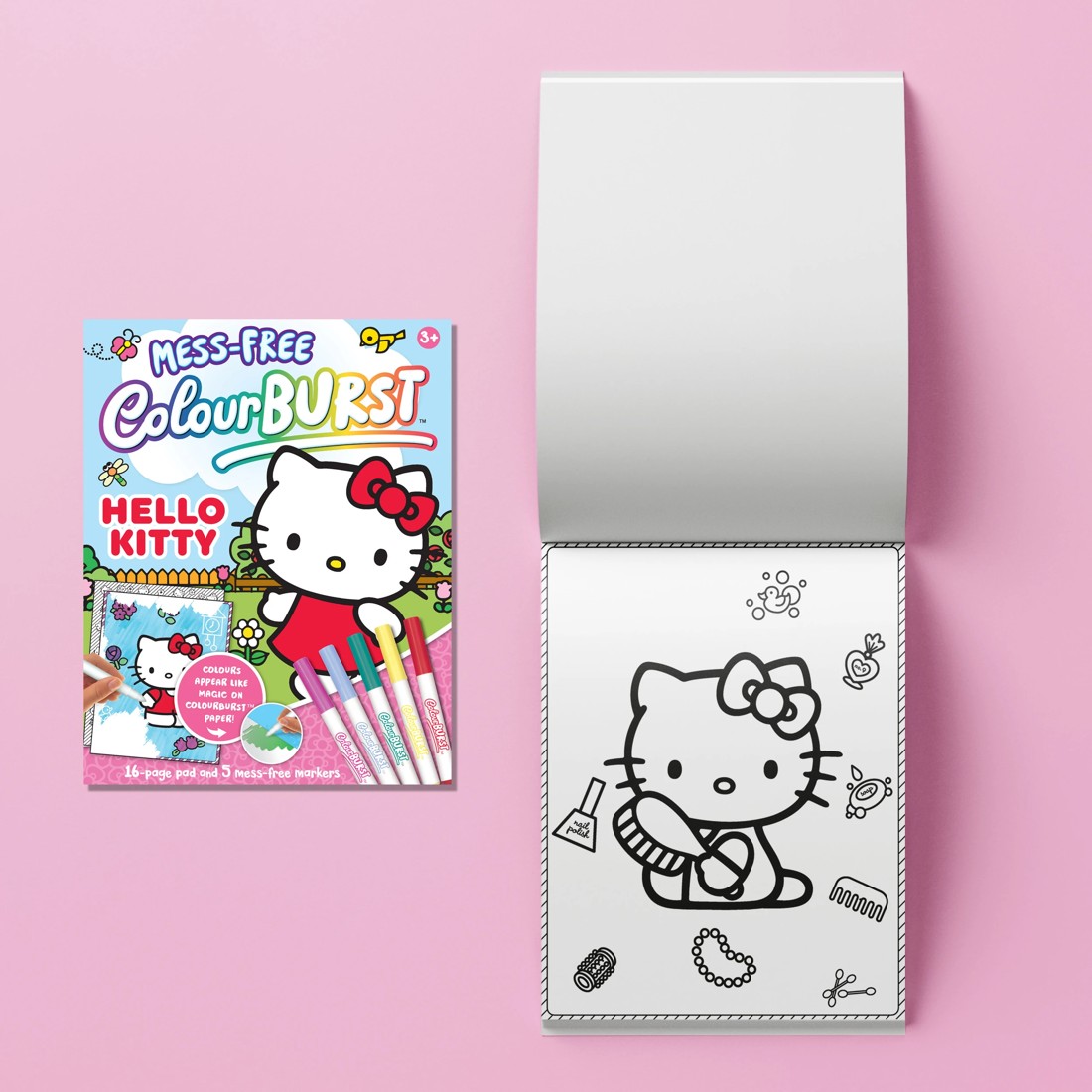 4 INKredibles Mess-Free ColourBurst Hello Kitty Activity Kit - Book, 4 of 6