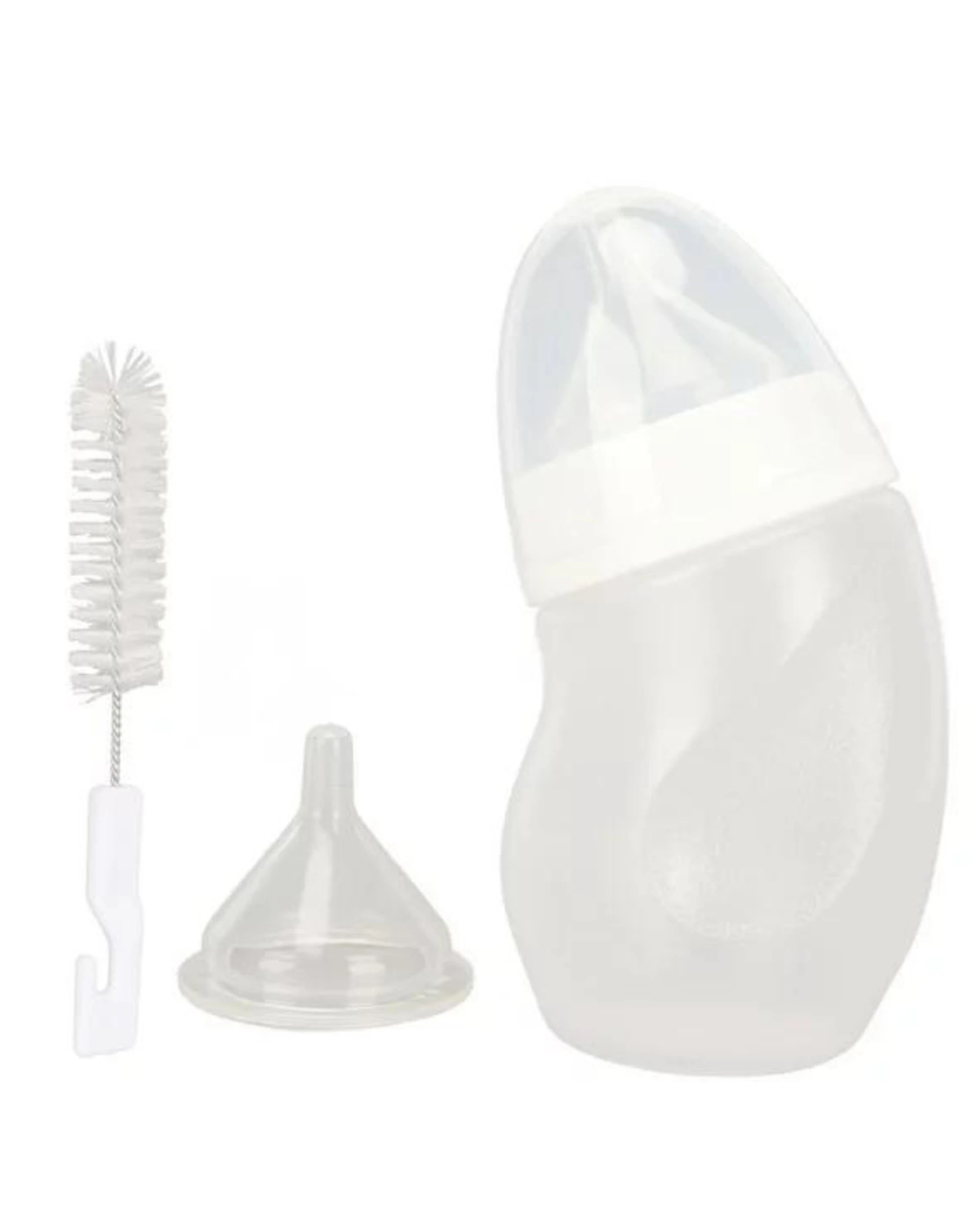 1 Pet Nursing Bottle Kit with Curved Bottle Body for Newborn Puppies and Kittens 3 Pieces, 1 of 4