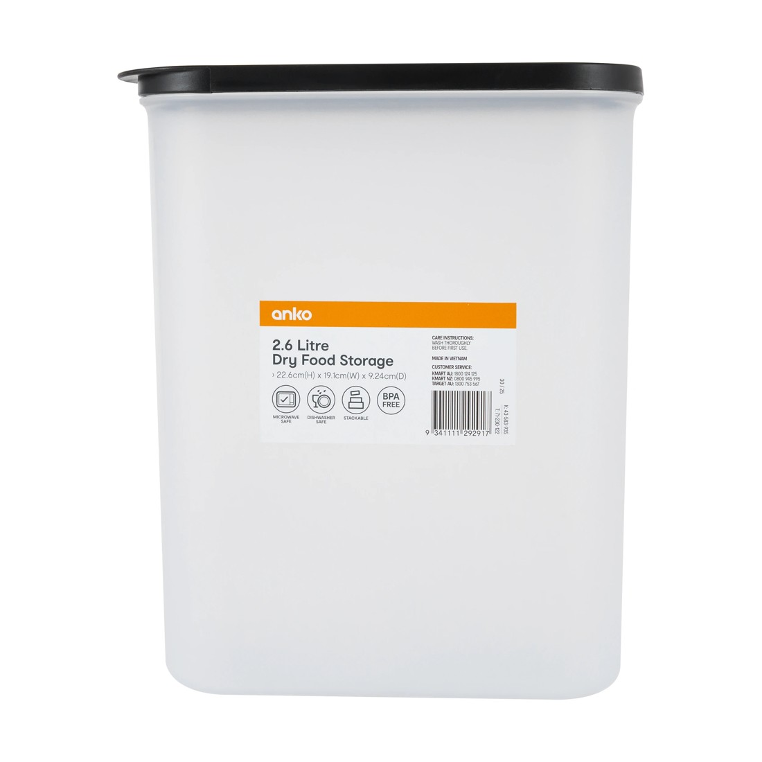 4 2.6 Litre Dry Food Storage, 4 of 4