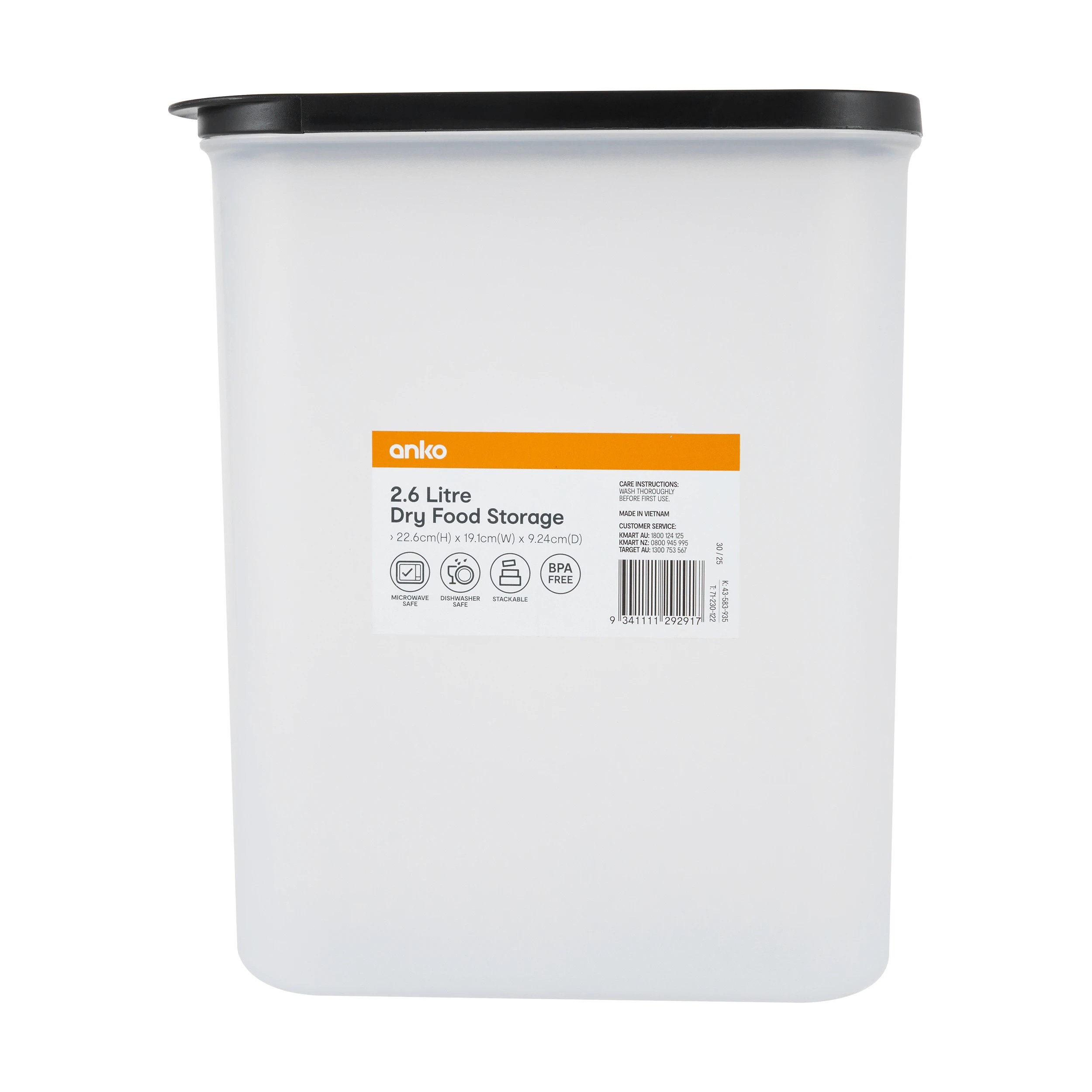 4 2.6 Litre Dry Food Storage, 4 of 4