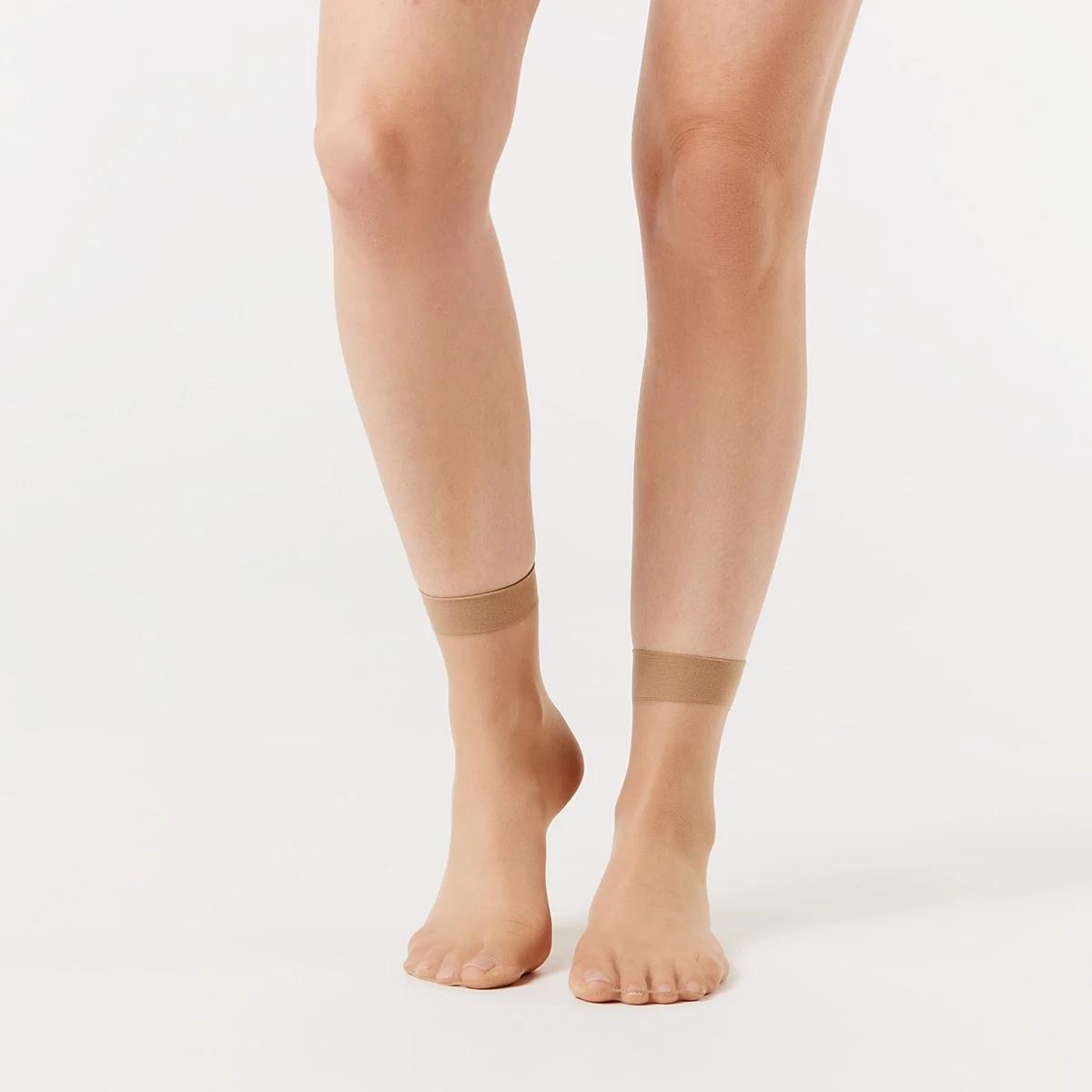 5 6 Pack Sheer Anklets Natural, 5 of 5