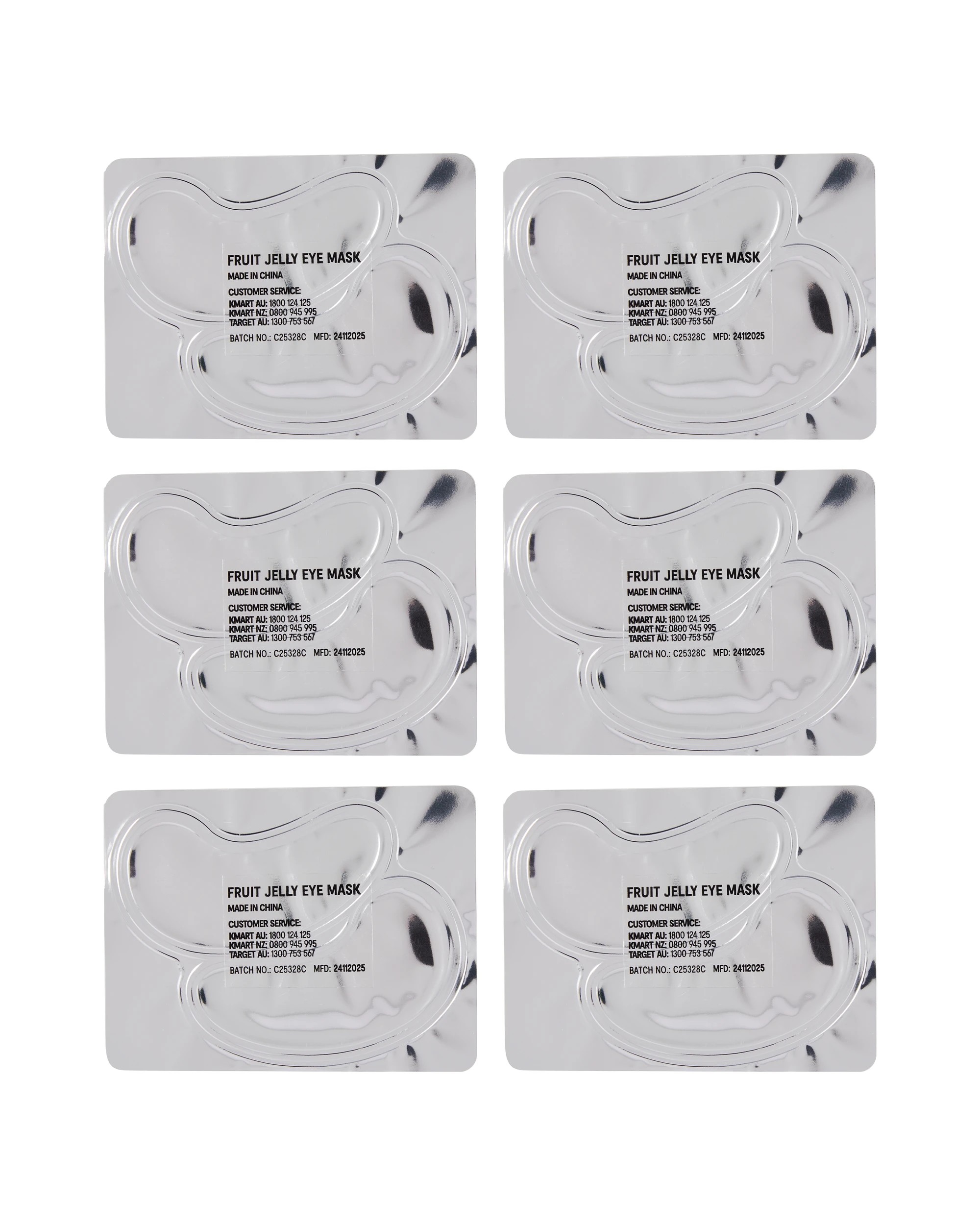 3 OXX Skincare 12 Piece Fruit Jelly Brightening Eye Mask - Pro Vitamin B5 and Watermelon Extract, 3 of 5