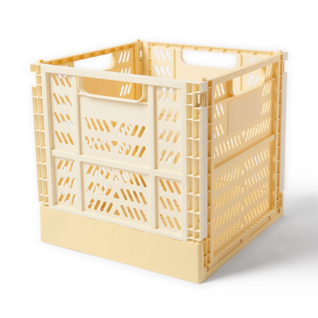 5 17L Square Collapsible Crate - Yellow, 5 of 5