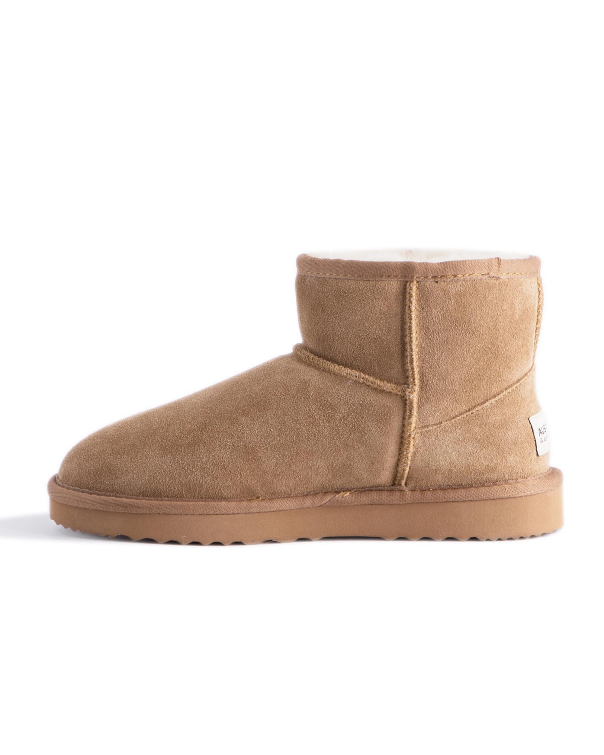 4 AUS WOOLI UGG Short Sheepskin Ankle Boots TAN, 4 of 8