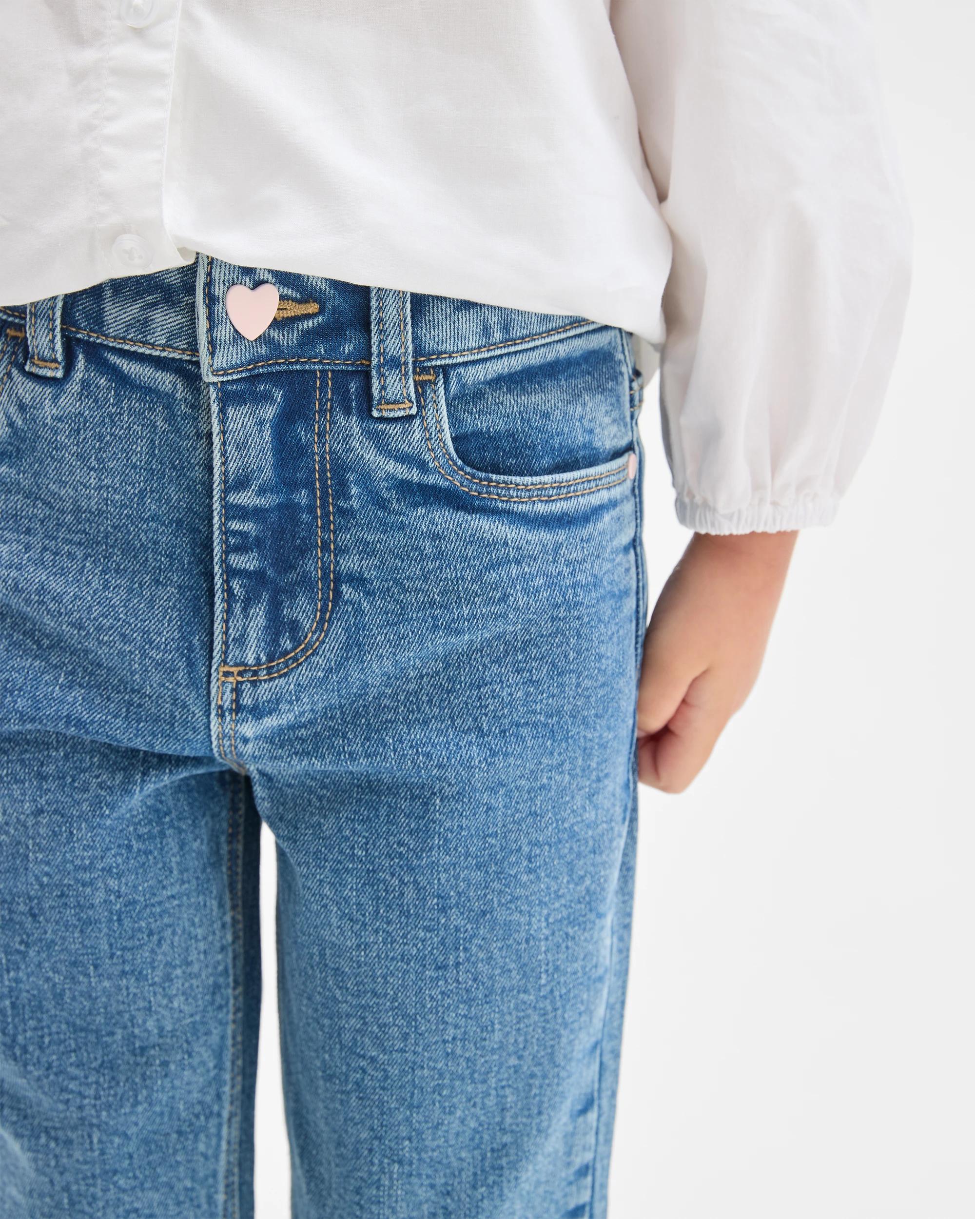 3 Target Denim Straight Leg Denim Jeans MID BLUE, 3 of 7