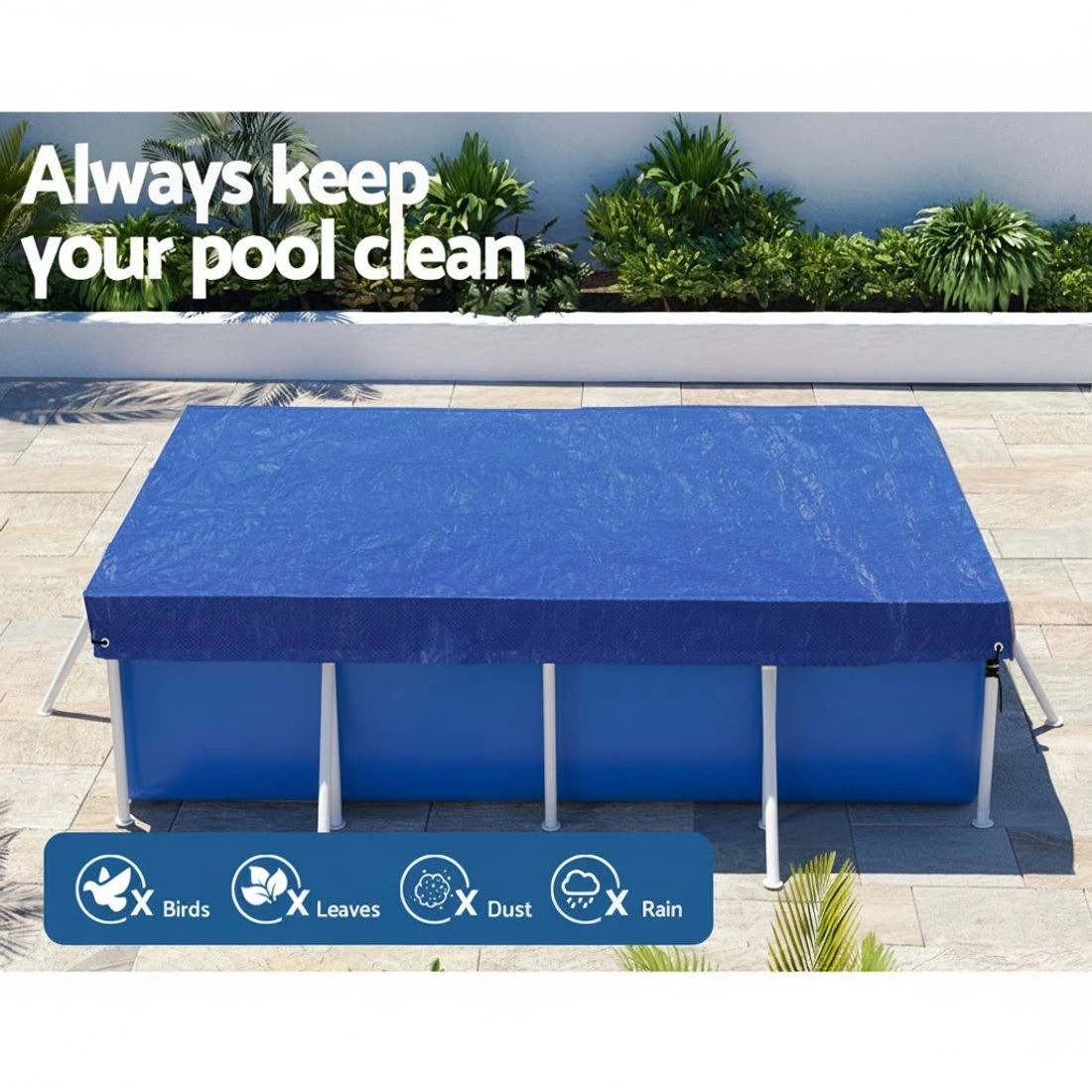 5 Aquabuddy Pool Cover 3x2m Above-ground Swimming Pool Blanket - Blue, 5 of 6