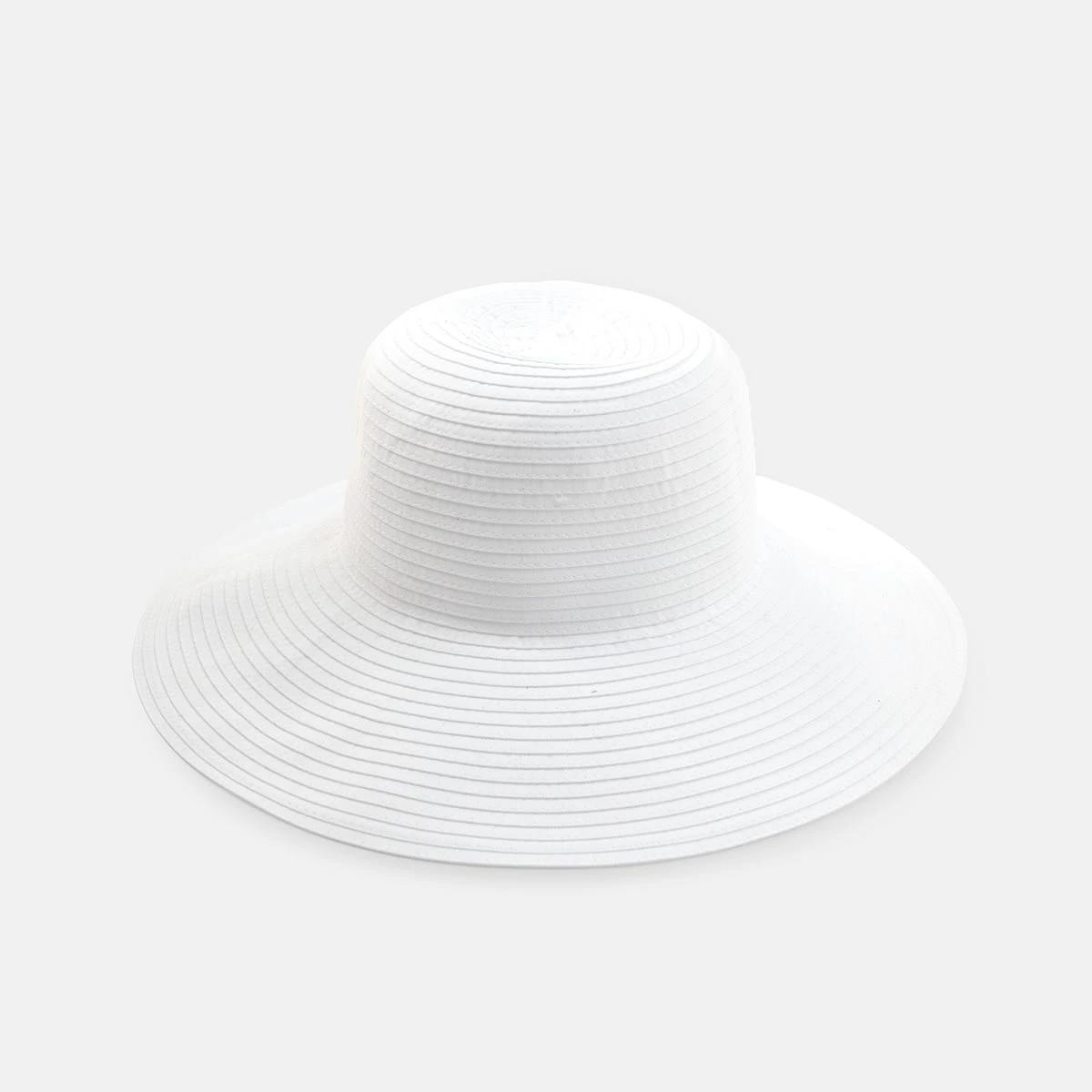 1 Braid Wide Brim Hat White, 1 of 3