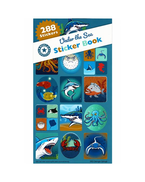 Artwrap Under The Sea Sticker Book 12 SheetsMulti - Multi