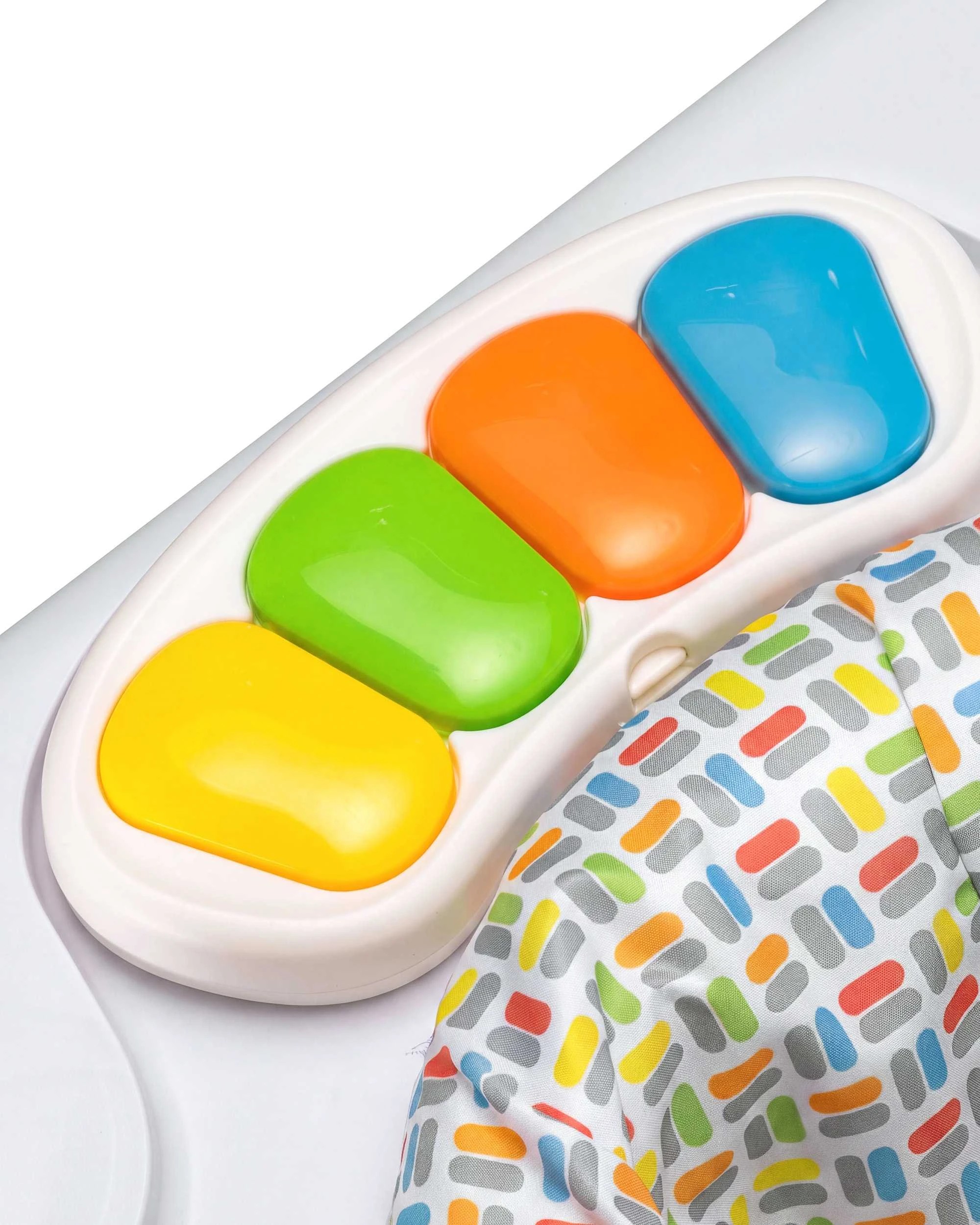 6 PlayPals Baby Activity Centre Jumper 360° Rotary Seat 5-level Adjustable Heights - White, 6 of 10
