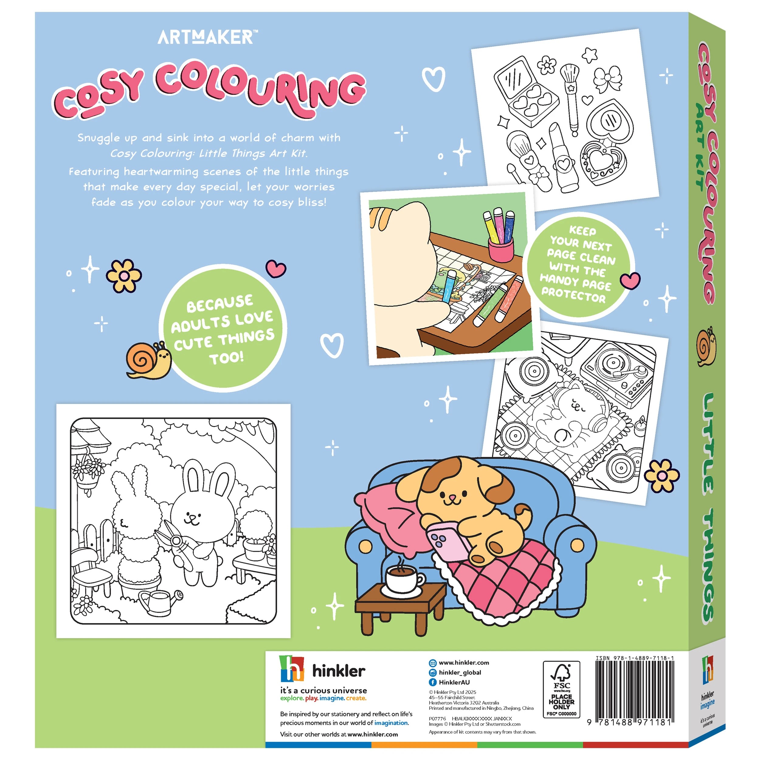 2 Art Maker Cosy Colouring Art Kit: Little Things - Book, 2 of 5