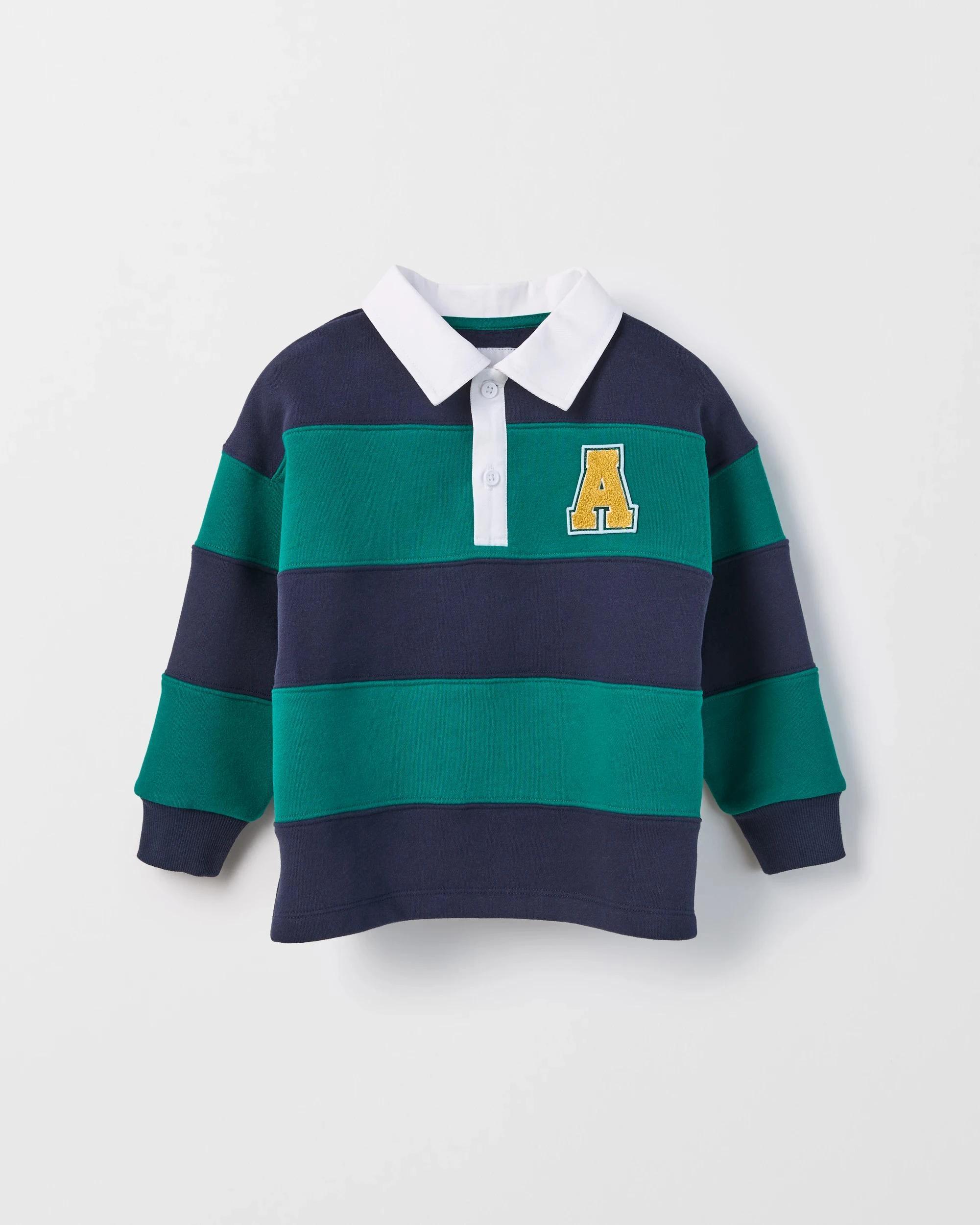1 Target Kids Australian Cotton Blend Heavyweight Oversized Rugby Jumper NAVY, 1 of 1