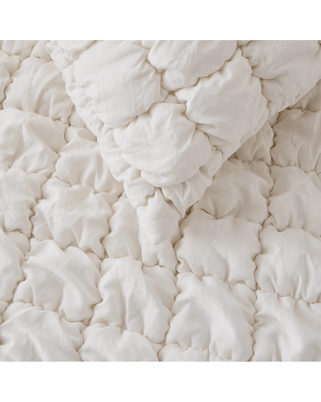 3 Marshmallow Quilt Cover Set - King Bed, White, 3 of 6