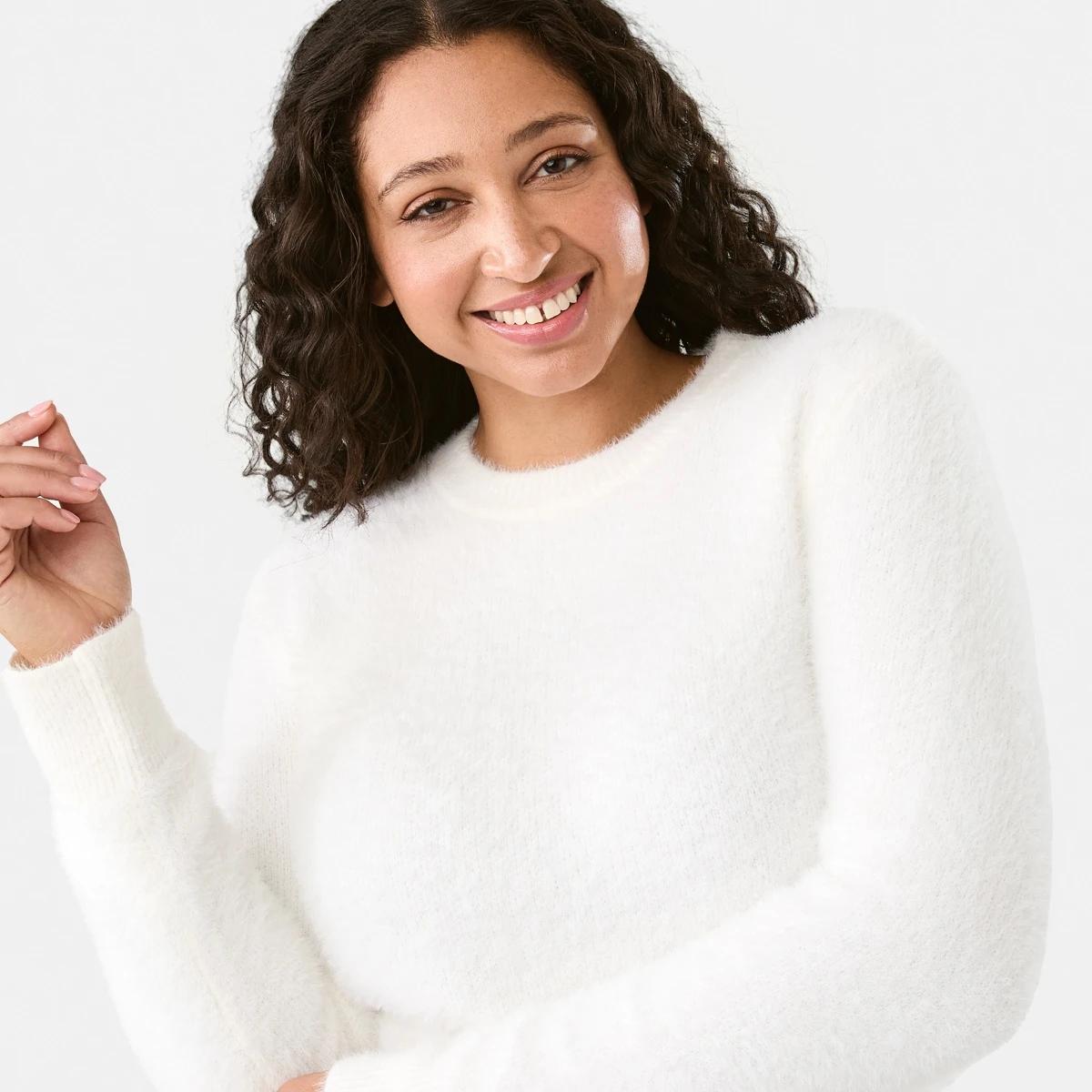 4 Eyelash Jumper Snw White, 4 of 6