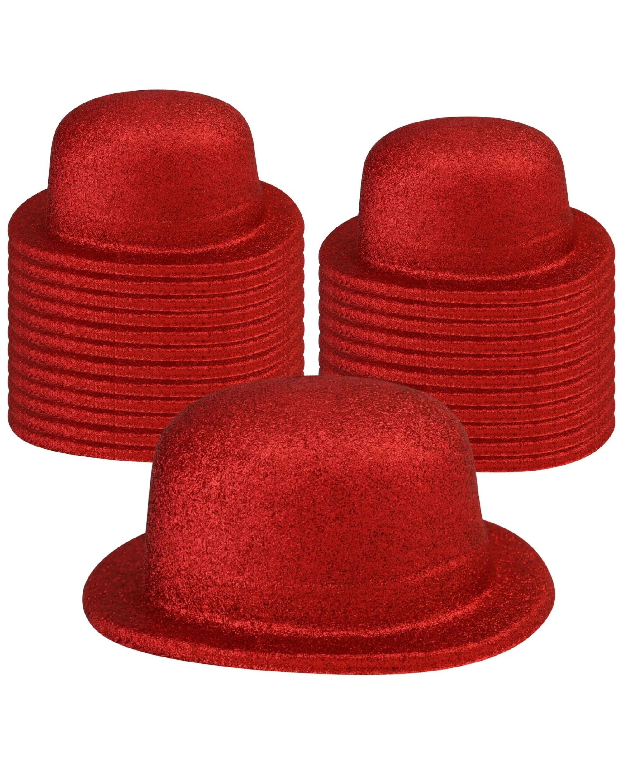1 BR Costumes Glitter Bowler Hat for Fancy Dress and Party Costumes, Pack of 24, 1 of 1
