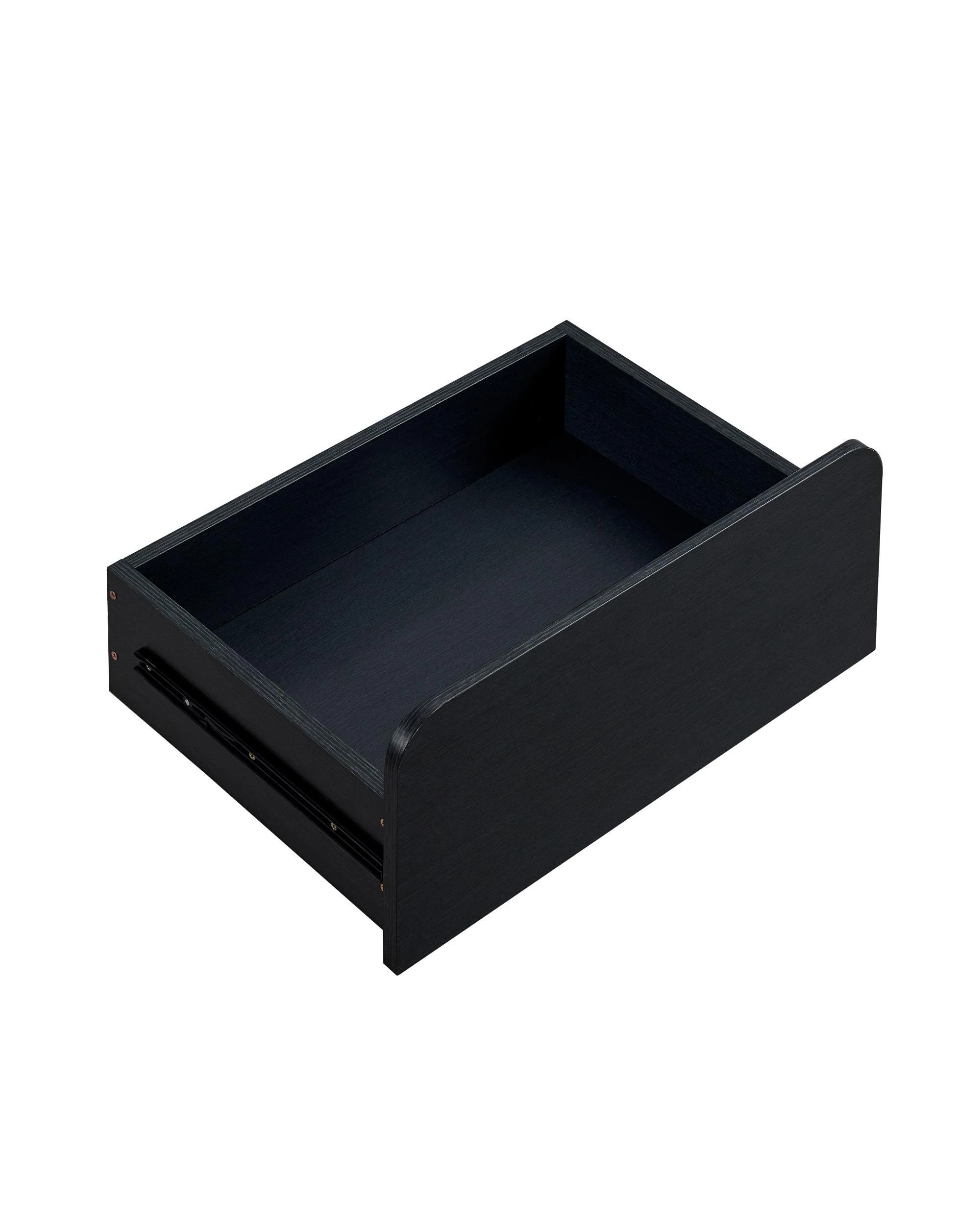 6 Kodu Bedside Unit Nightstand Side Table 1 Drawer - Black, 6 of 7