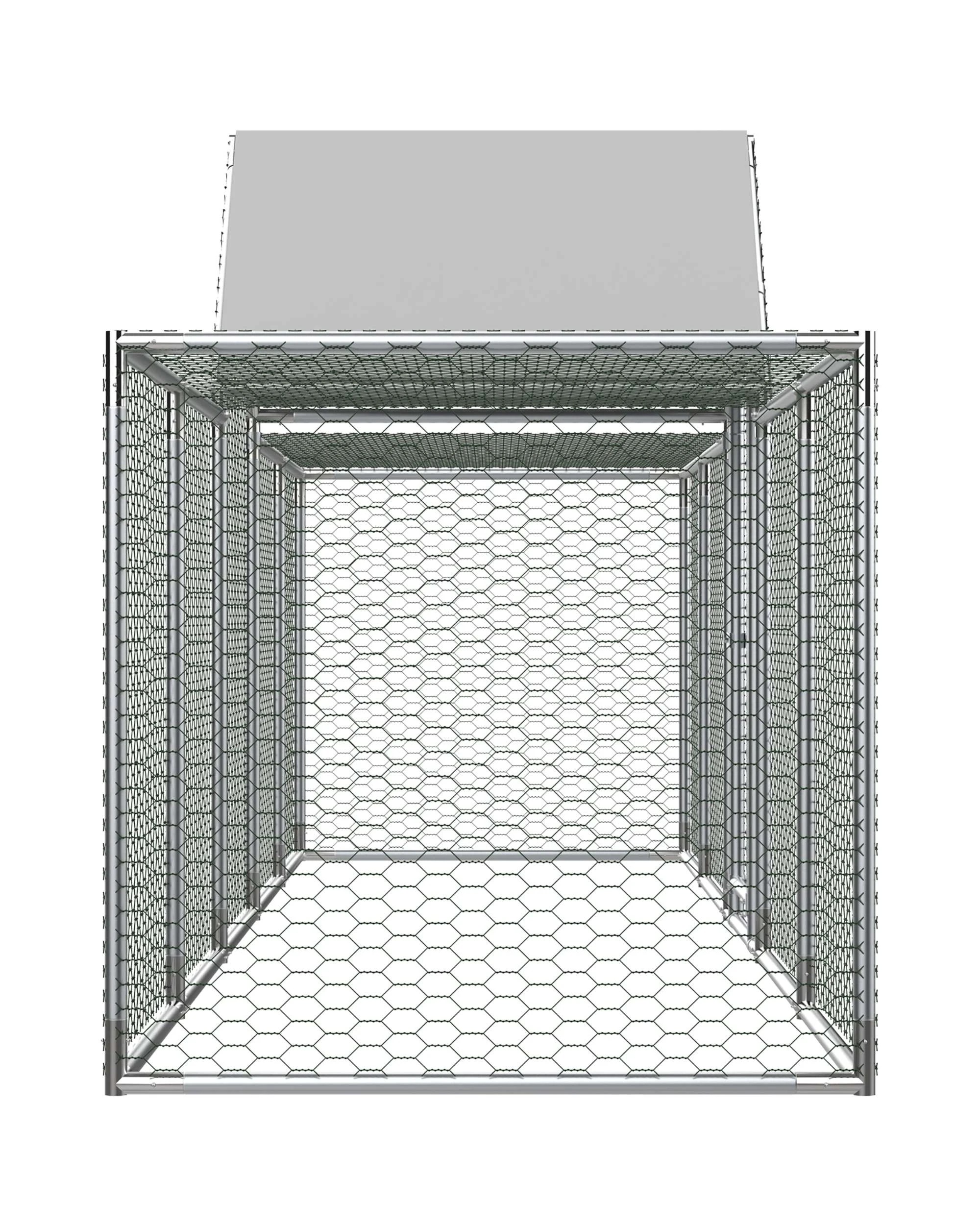 6 Advwin Large Walk-in Chicken Coop Cage Rabbit Hutch, 6 of 8