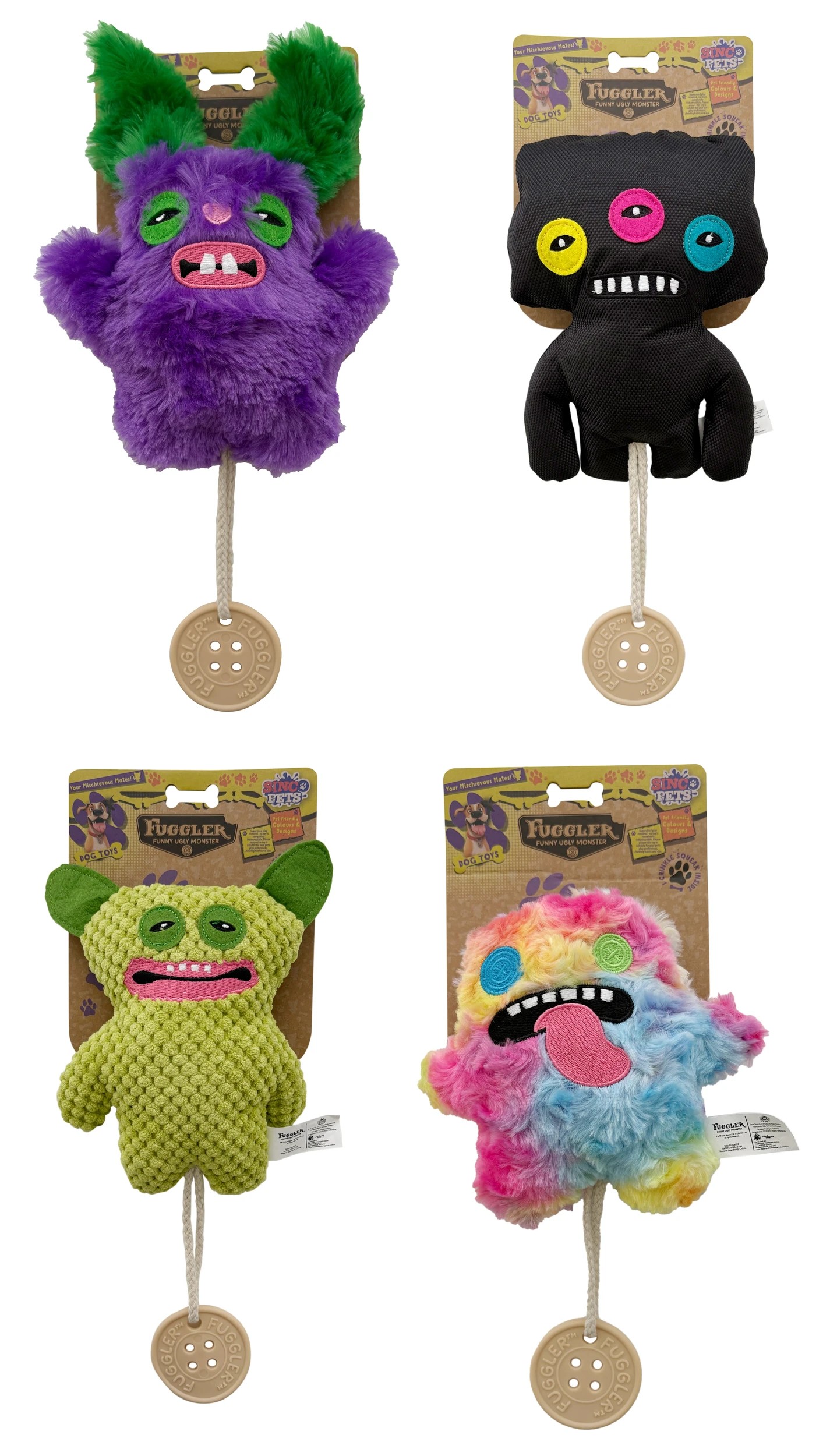 1 Fuggler Teether Dog Toy - Assorted, 1 of 5