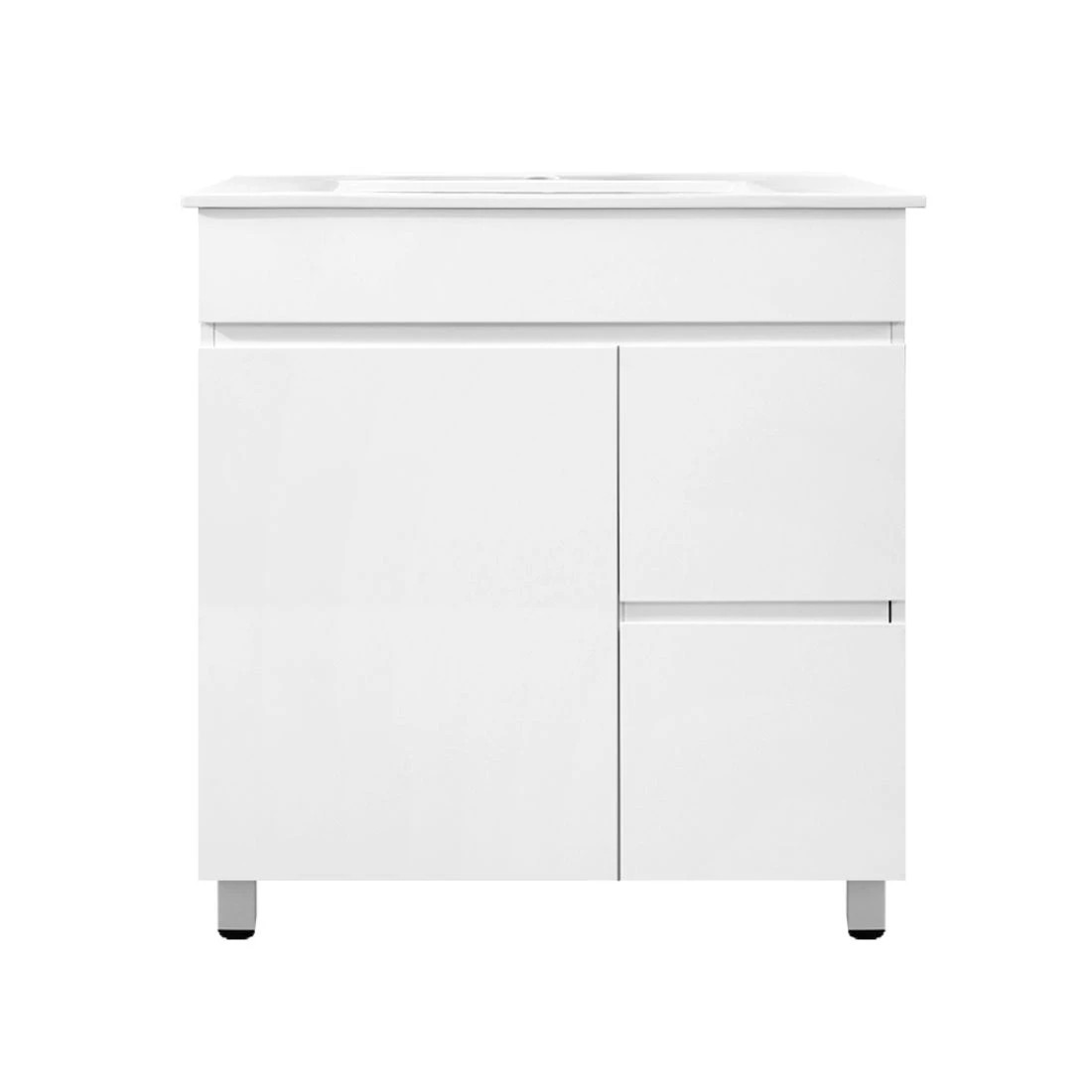 2 Cefito Vanity Unit 765mm Freestanding Basin Cabinet - White, 2 of 6