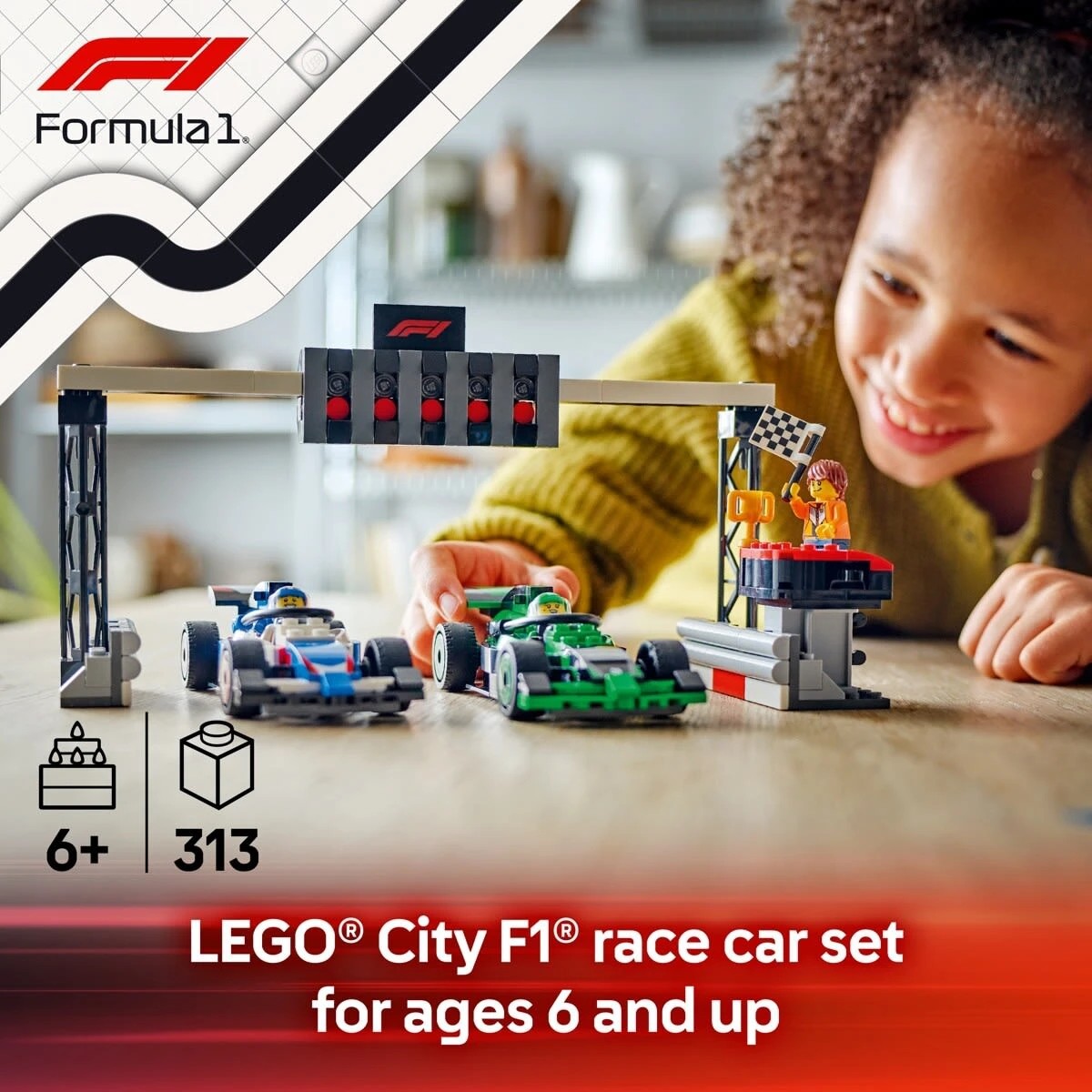 5 LEGO City F1 Grid with VCARB & Sauber Race Cars 60474, 5 of 10