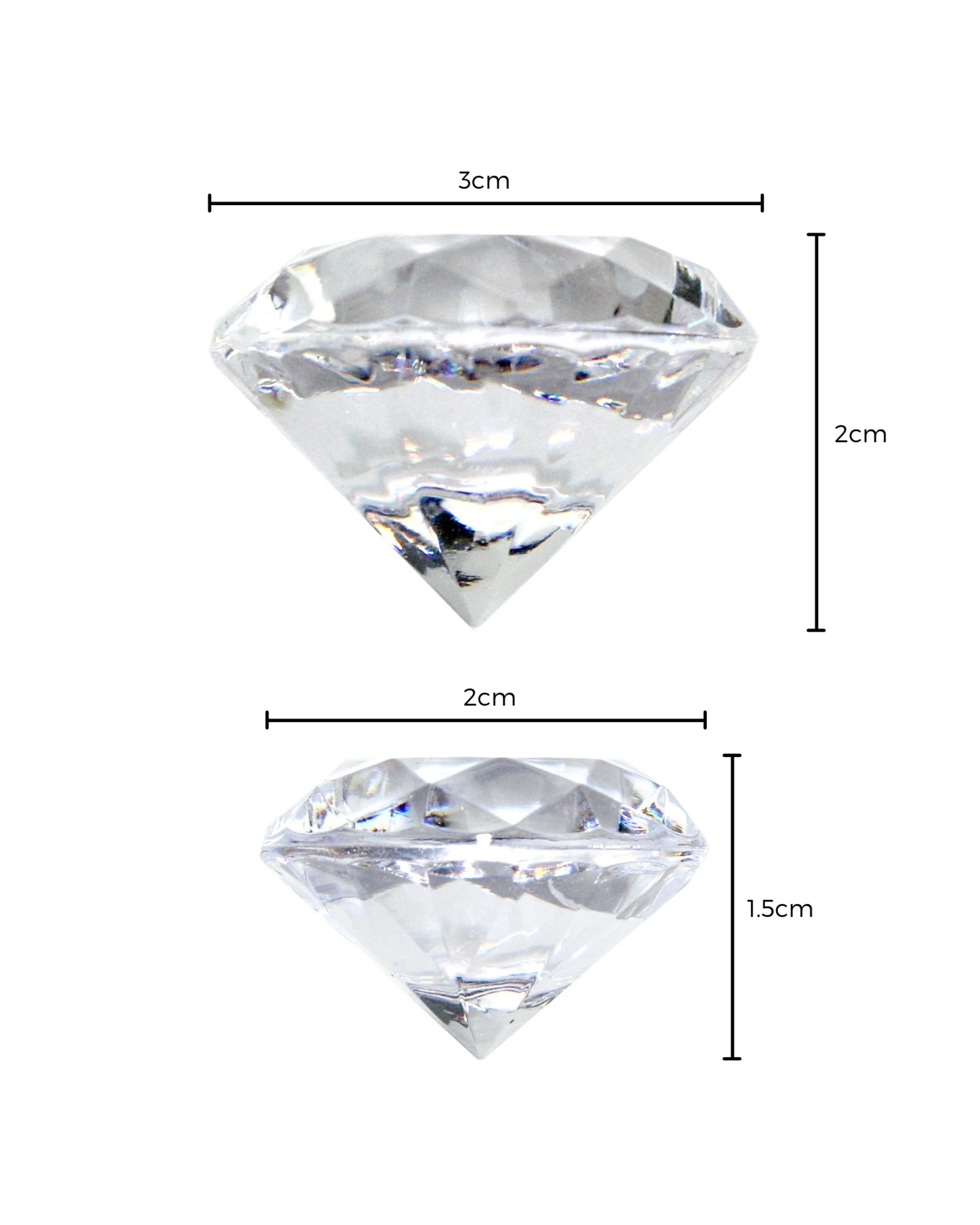 2 Durmaz Decorative Acrylic Diamonds 80g, 2 of 2