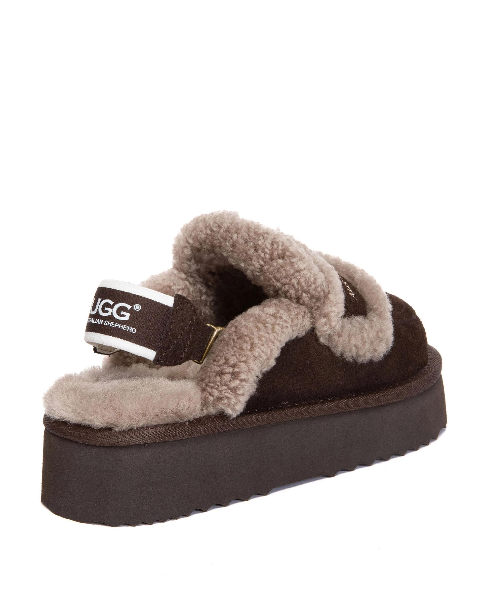 3 Australian Shepherd UGG Womens Rilee Platform CHOCOLATE, 3 of 5