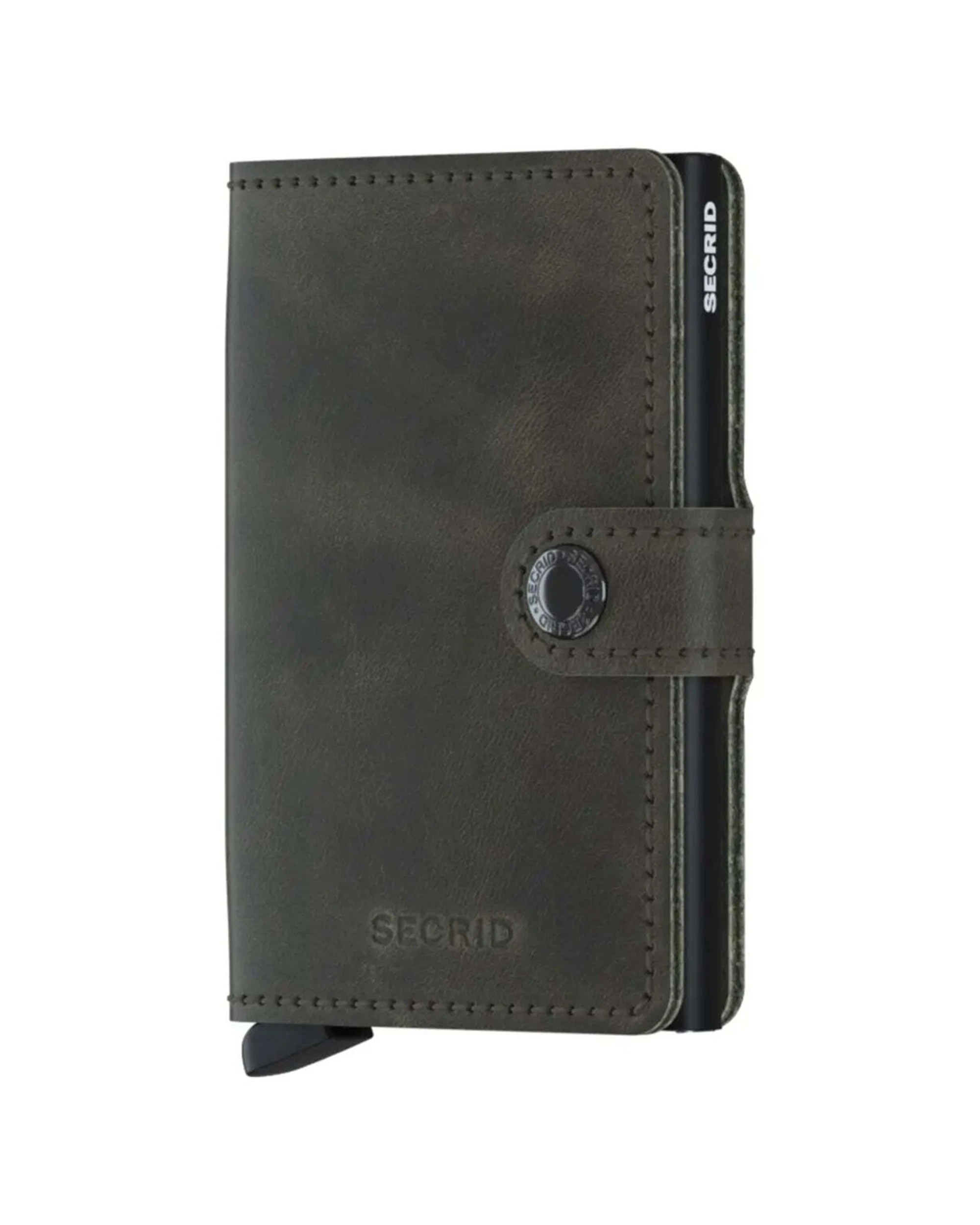 1 Secrid Miniwallet Compact RFID Wallet RFID Protected Compact Design Vintage Olive - Black, 1 of 3