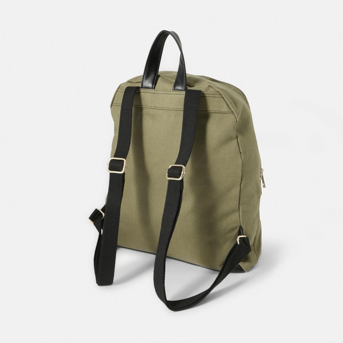 3 Canvas Backpack BURNT OLIVE, 3 of 5