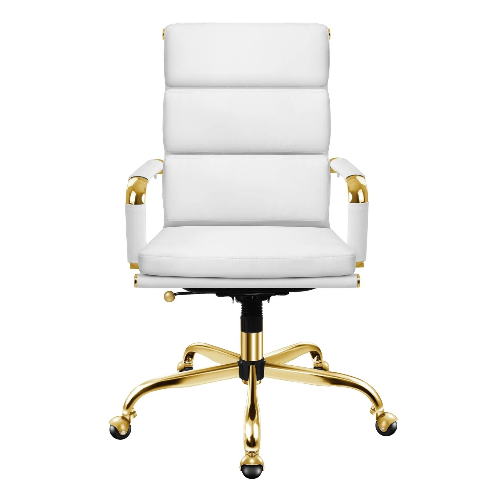6 Alfordson Office Chair Ergonomic Paddings Executive Computer Work Seat High Back - White, 6 of 10