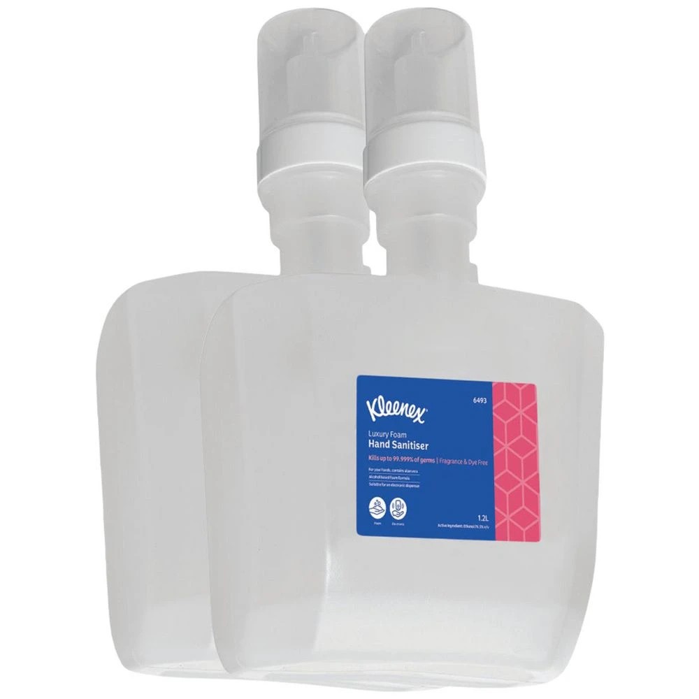 4 Kleenex Alcohol Foam Hand Sanitiser 6493 4 Cartridges 4.8L, 4 of 6