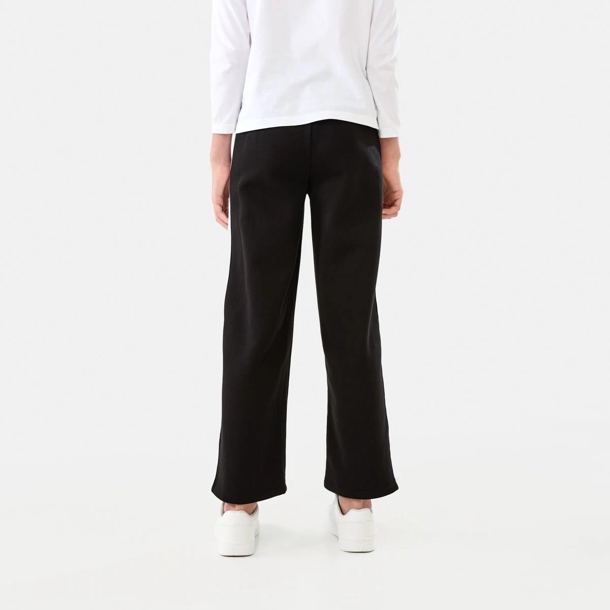 2 Stripe Wide Leg Trackpants Black, 2 of 8