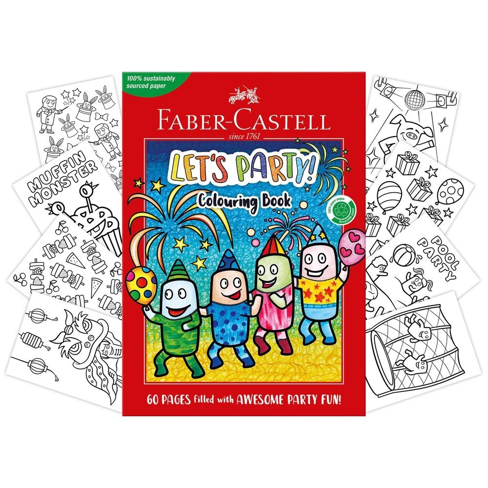 3 Faber-Castell Parties Colouring Book 60 Pages, 3 of 3