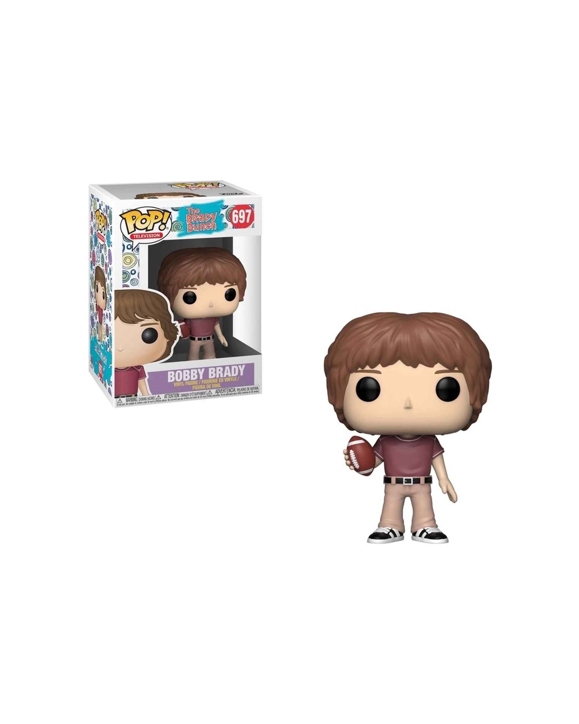 2 Pop Brady Bunch - Bobby Brady Vinyl Figure 10cm Plastic Vinyl Collectible - Multi, 2 of 3