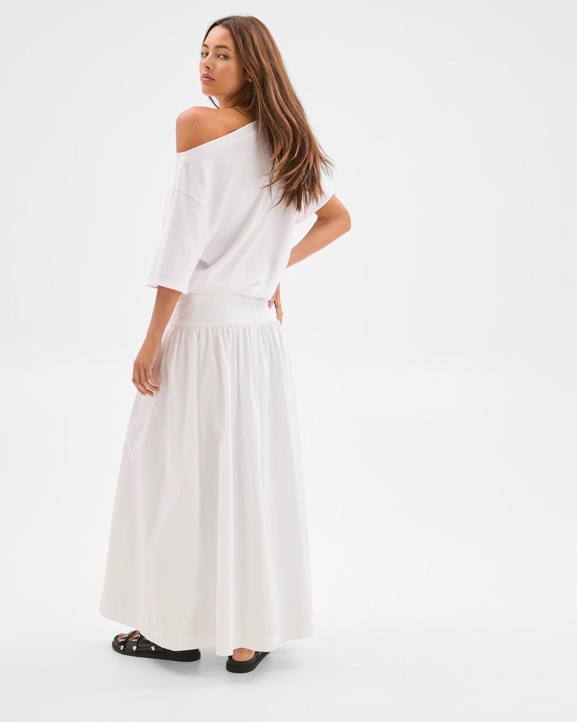 6 Lily Loves Australian Cotton Maxi Skirt LILY WHITE, 6 of 6