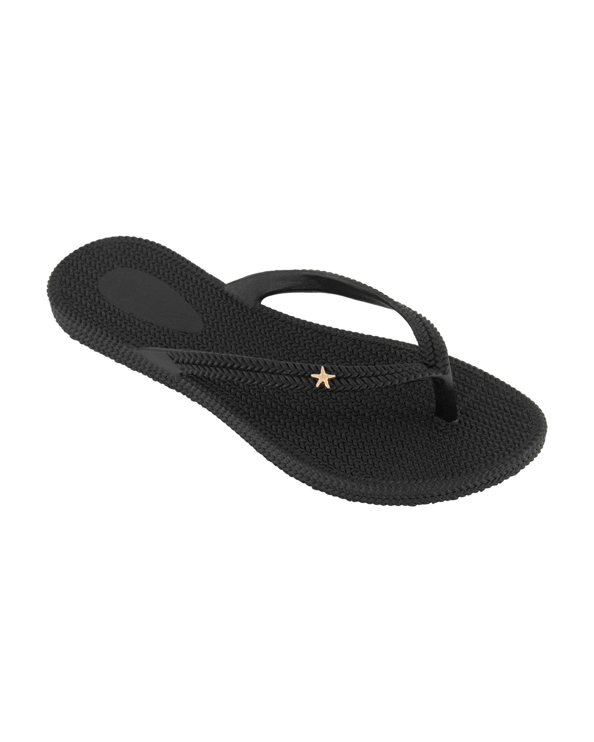 3 Trim Beach Thongs Black, 3 of 7