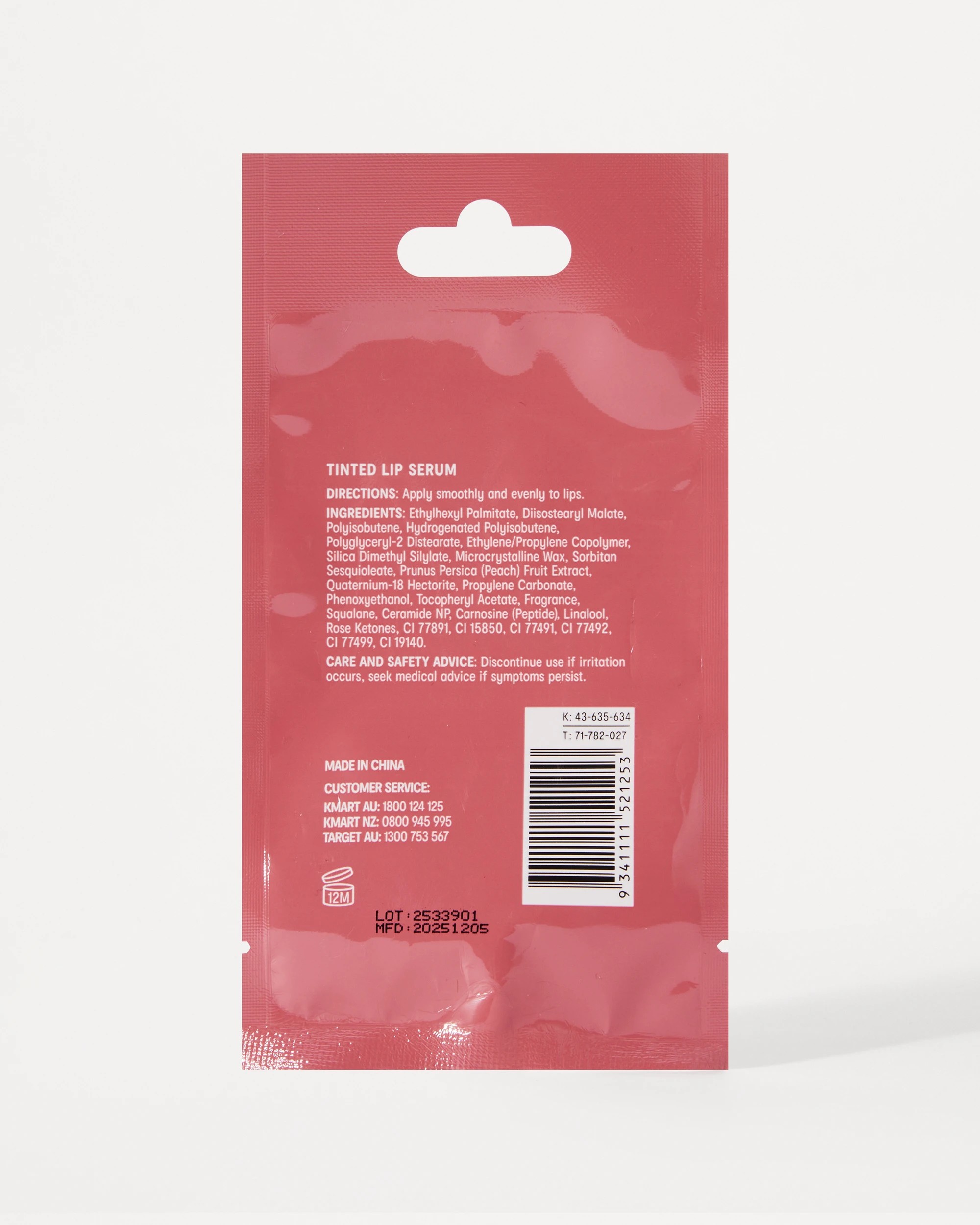 5 OXX Skincare Lip Care Tinted Lip Serum 15ml - Dusty Rose, 5 of 5