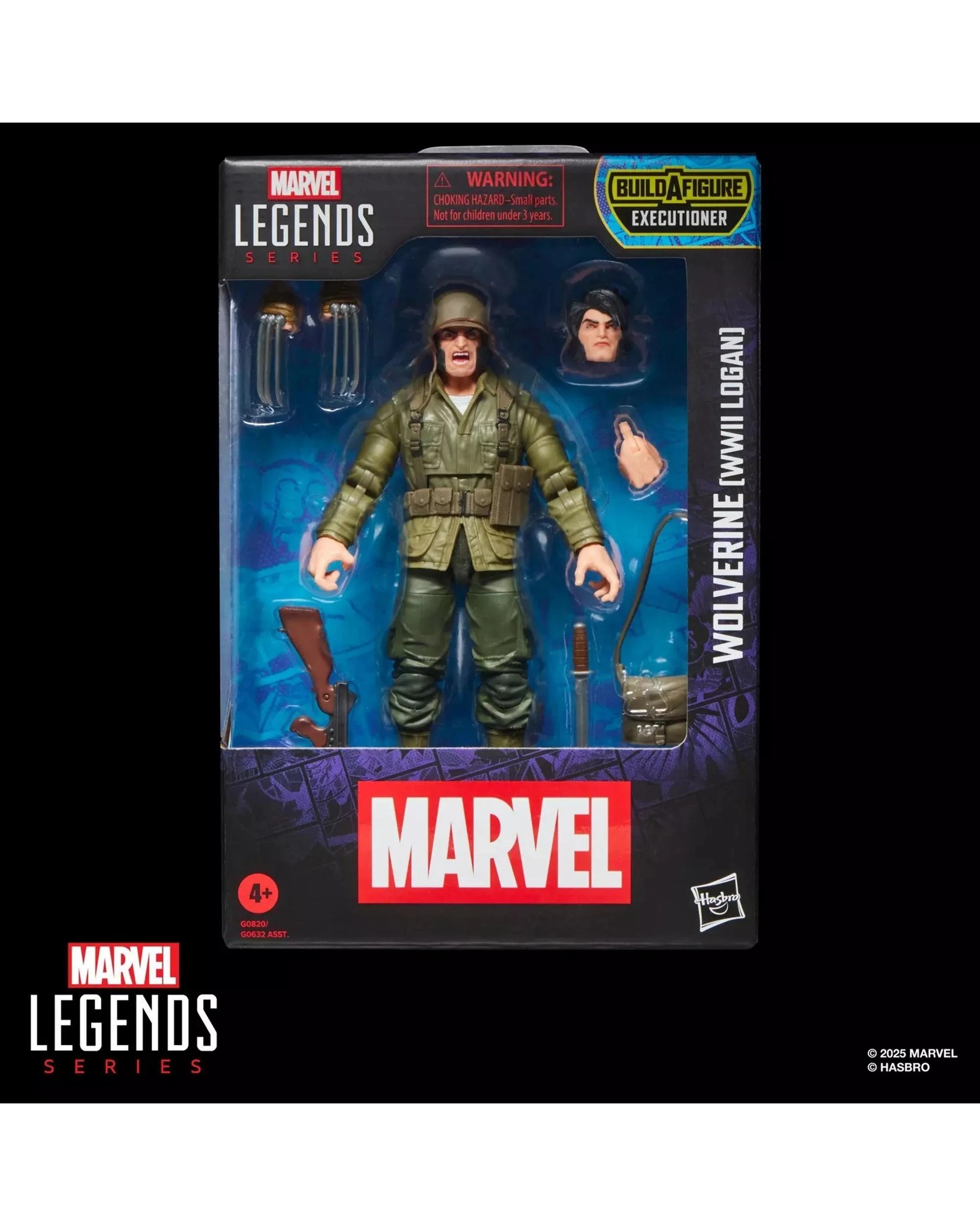 10 Marvel Legends Series Wolverine WWII Logan Build-A-Fig Action Figure, 10 of 10