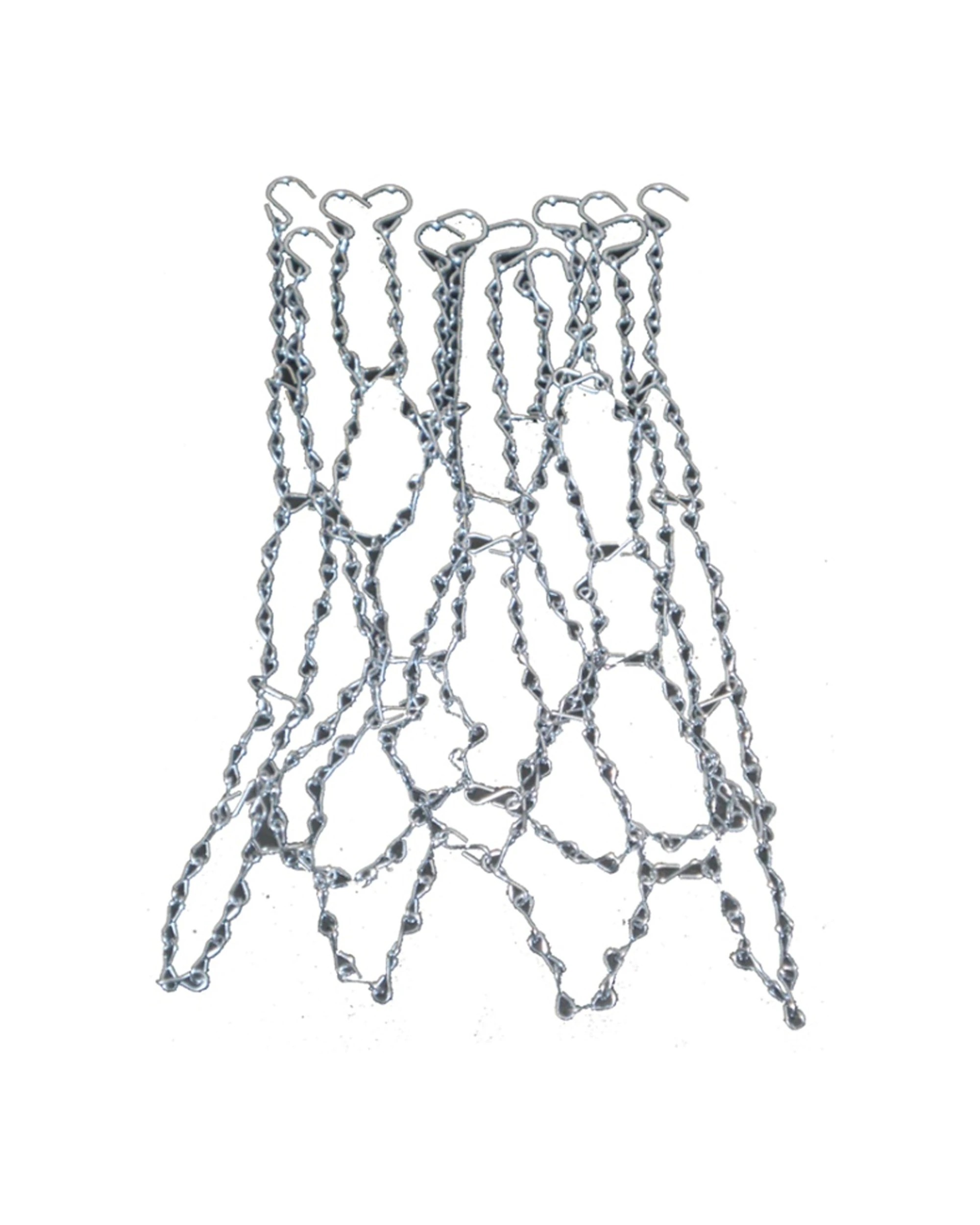 1 Victor Sports Chain Basketball Net Galvanised Steel Fits Standard - Metallic, 1 of 1
