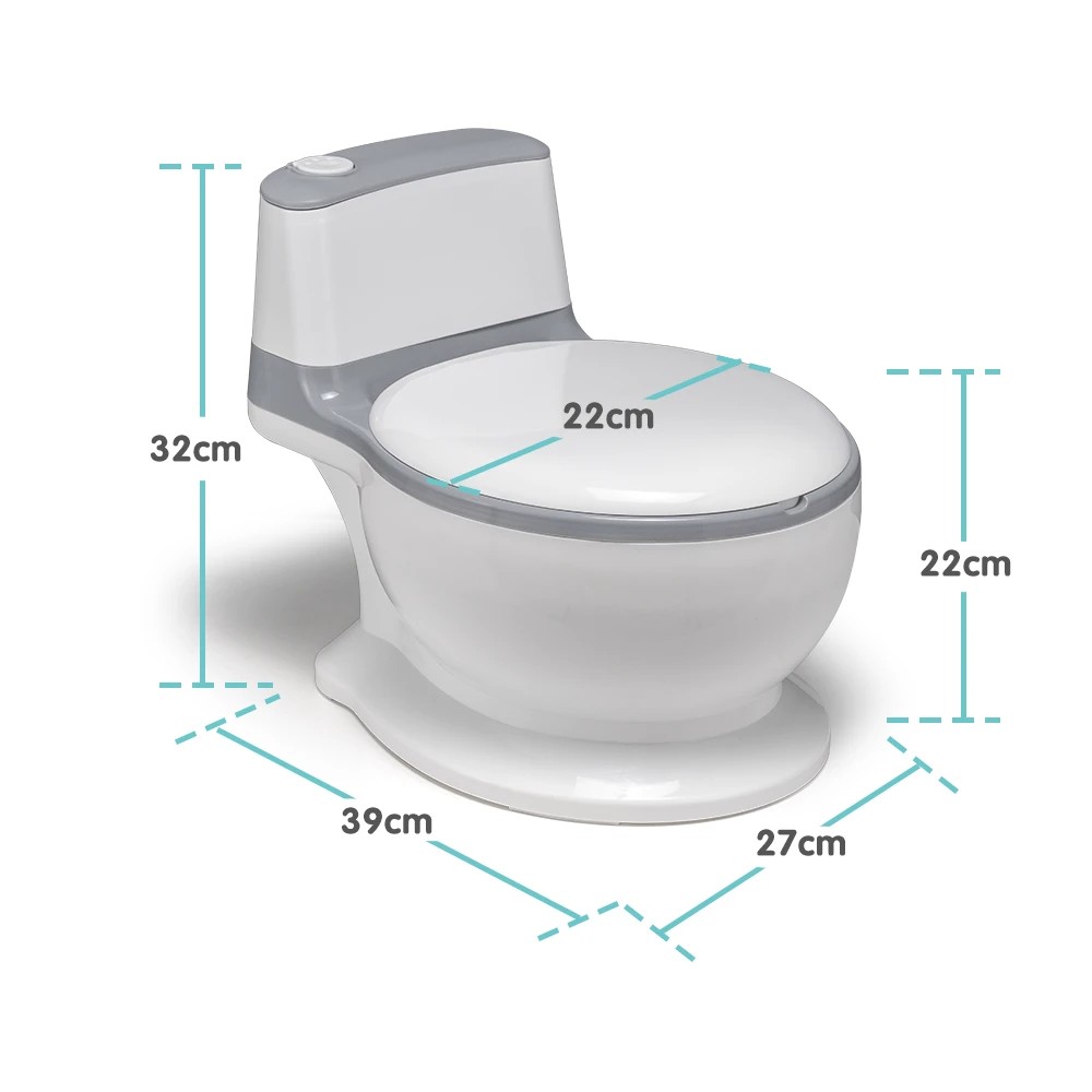 2 Playpals Kids Potty Trainer Seat Safety Toddler Toilet Training Child Non-Slip - Beige, 2 of 3