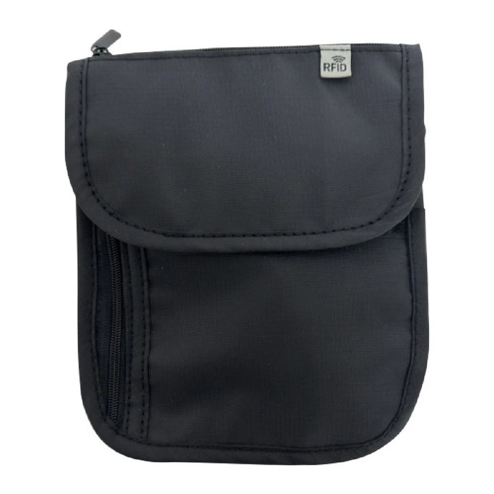 4 J.Burrows RFID Travel Neck Pouch Grey, 4 of 5