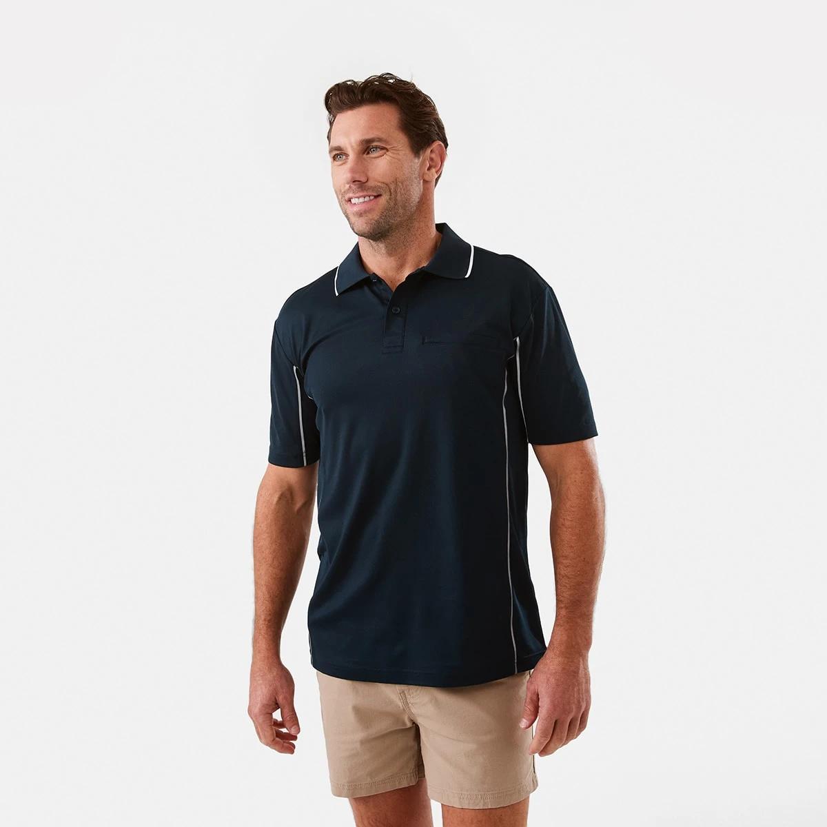 1 Workwear Short Sleeve Polo Shirt SKY CAPTAIN, 1 of 6