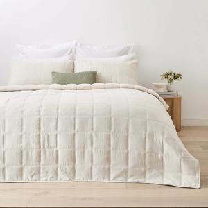 Hendrick Reversible Comforter Set - Queen Bed, Beige