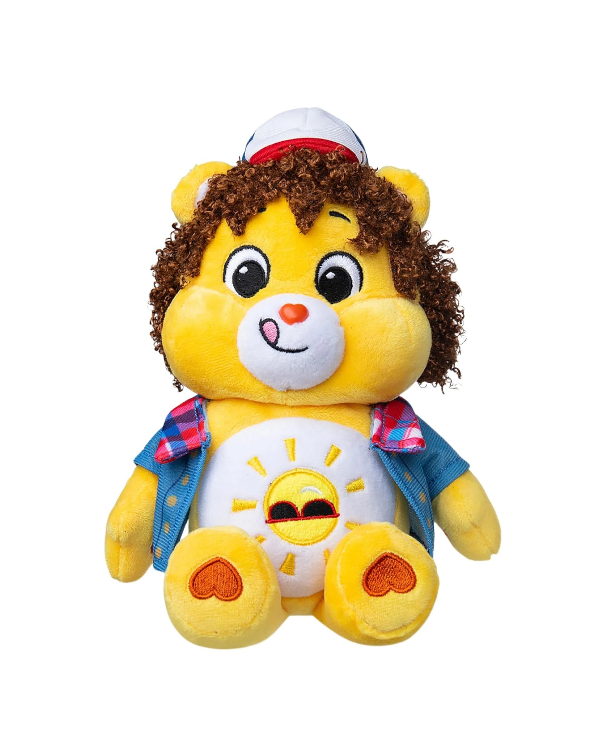 2 Care Bears x Stranger Things Funshine Bear as Dustin Fun Size Plush, 2 of 5